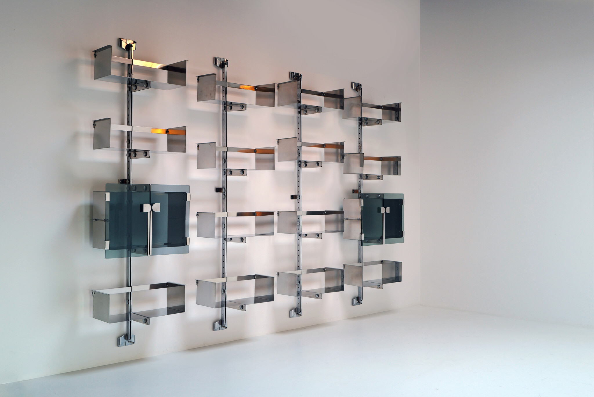 Vittorio Introini ‘P700’ modulaire wandboekenkast voor Saporiti, 1960s