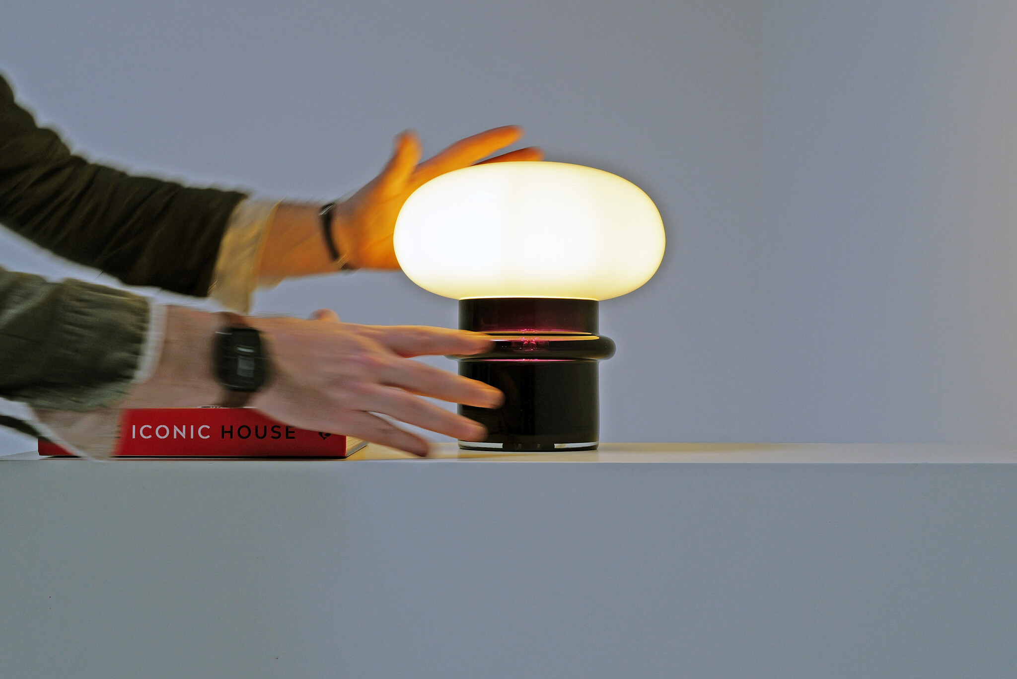 Italian Murano glass table lamp, 1970s