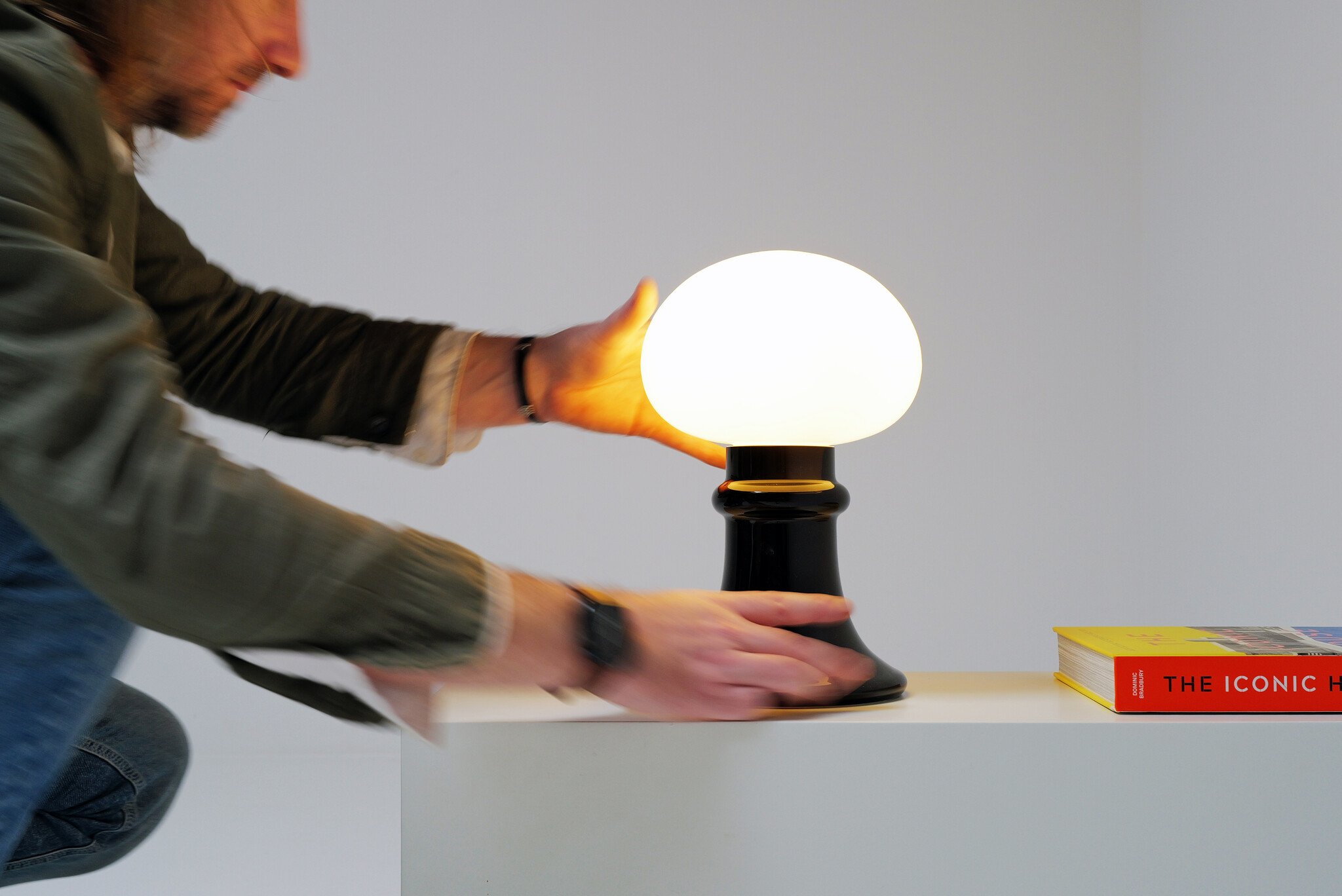 Italian Murano glazen tafellamp, 1970s