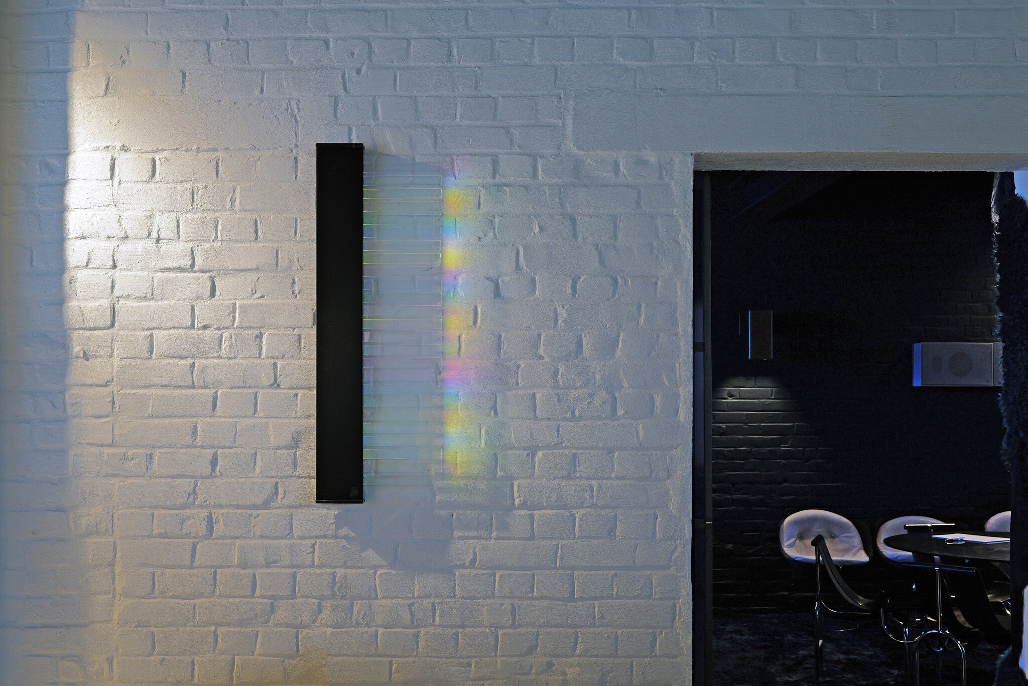 Modernistische lichtsculptuur wandlamp, 1980s