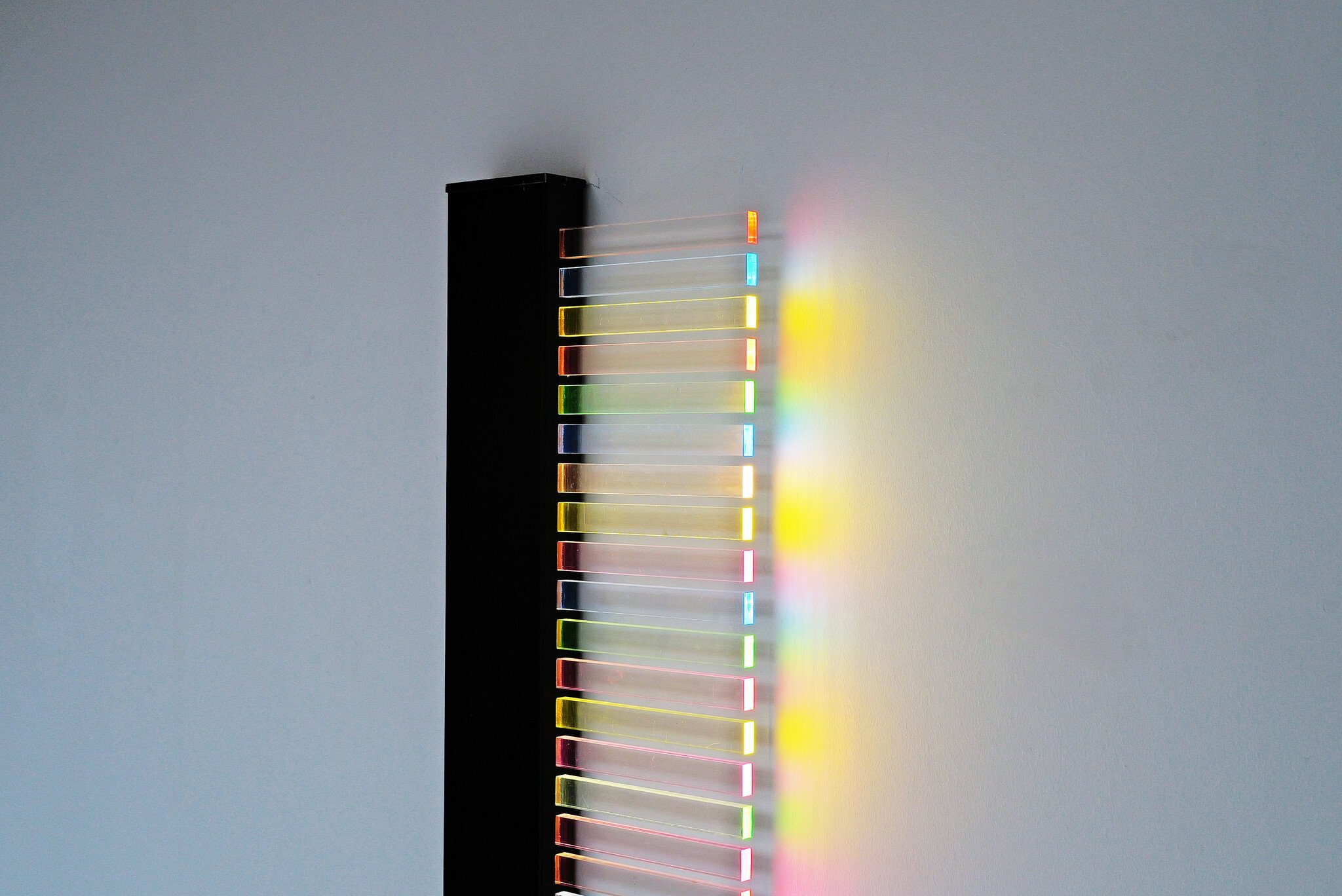 Modernistische lichtsculptuur wandlamp, 1980s