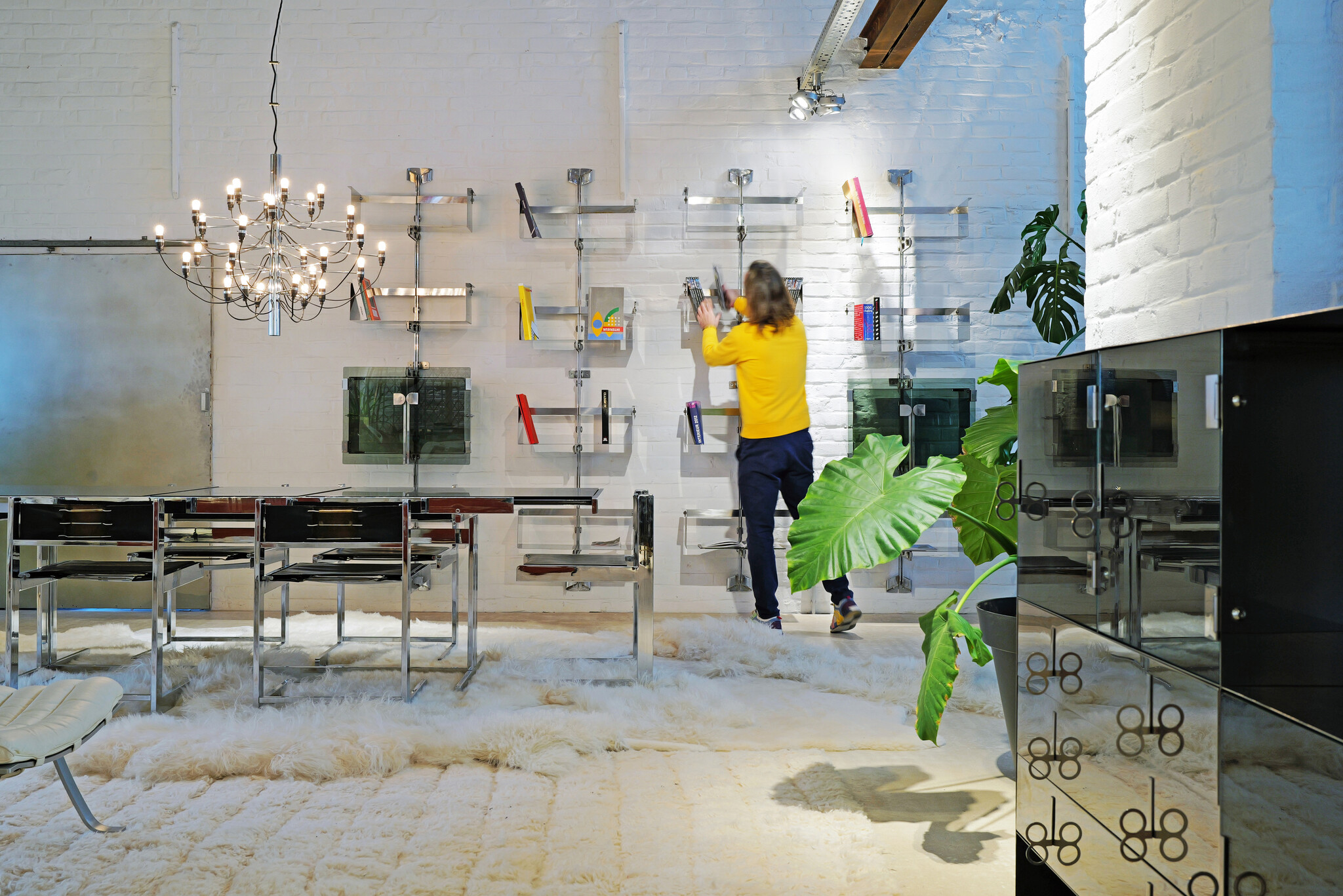 Vittorio Introini ‘P700’ modulaire wandboekenkast voor Saporiti, 1960s