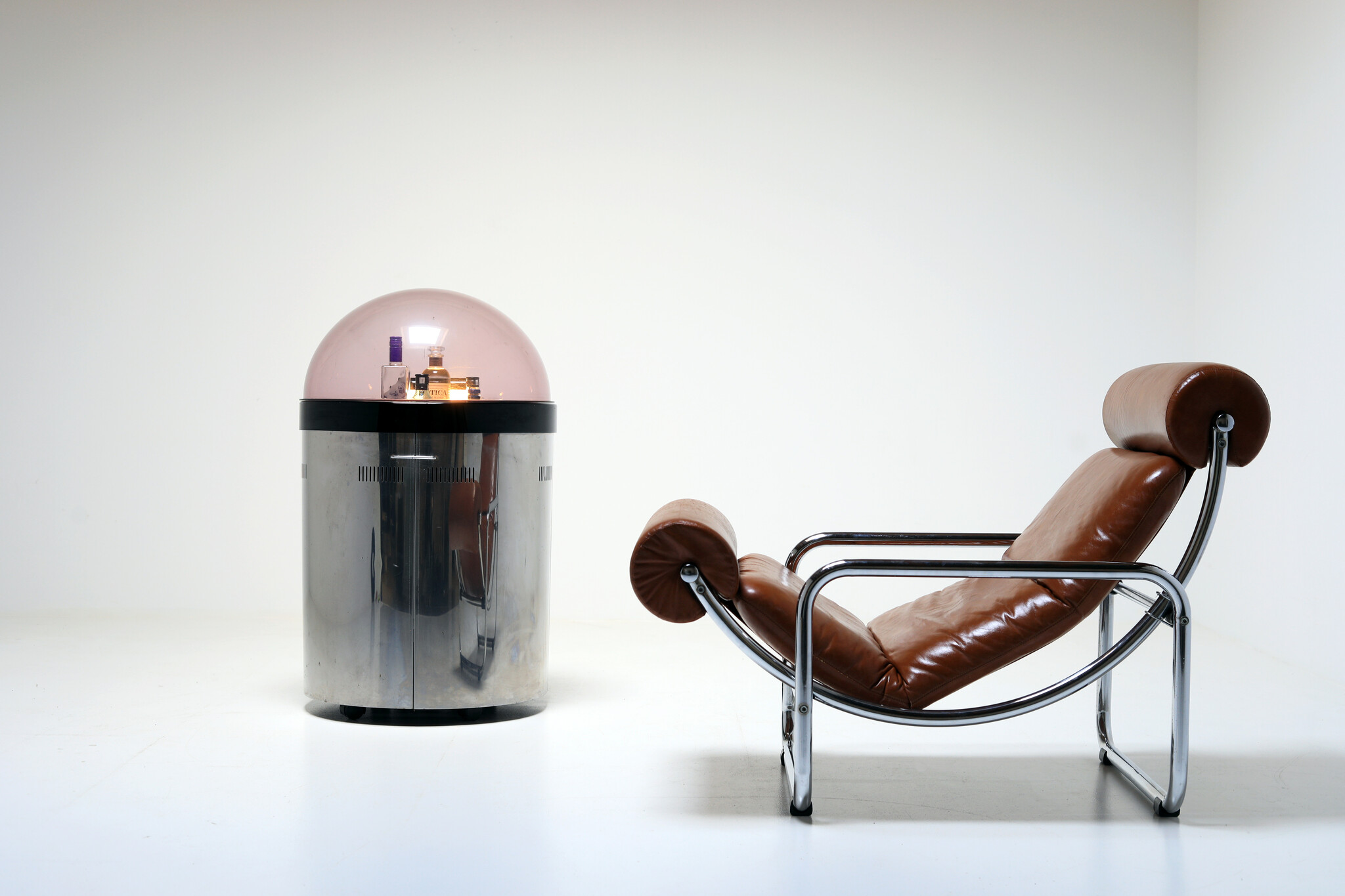 Space Age mobile frigo bar, 1970's