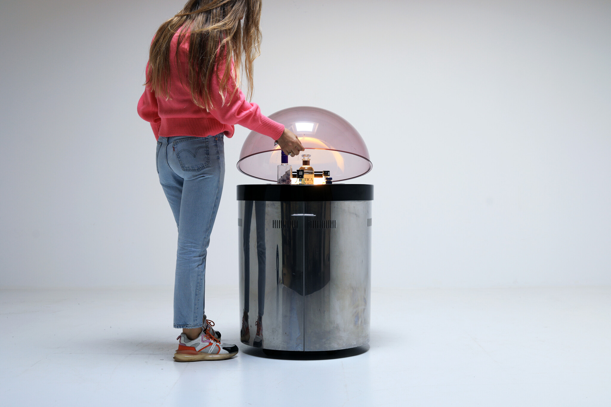 Space Age mobile frigo bar, 1970's