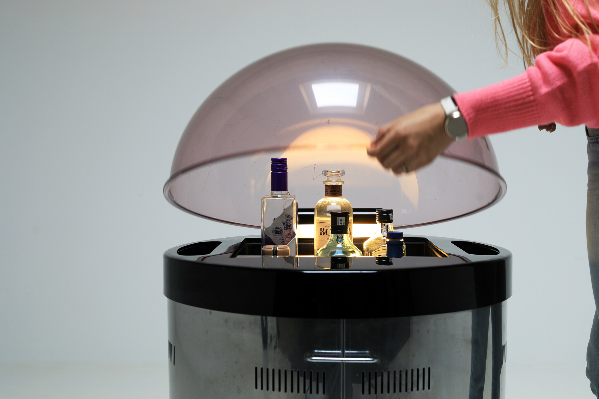 Space Age mobile frigo bar, 1970's