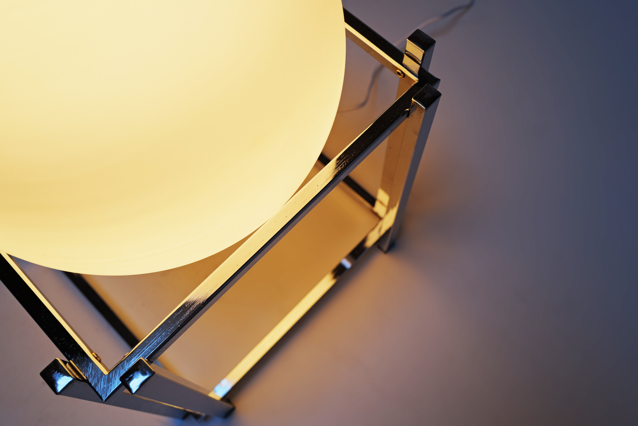 Glazen vloerlamp, 1970's