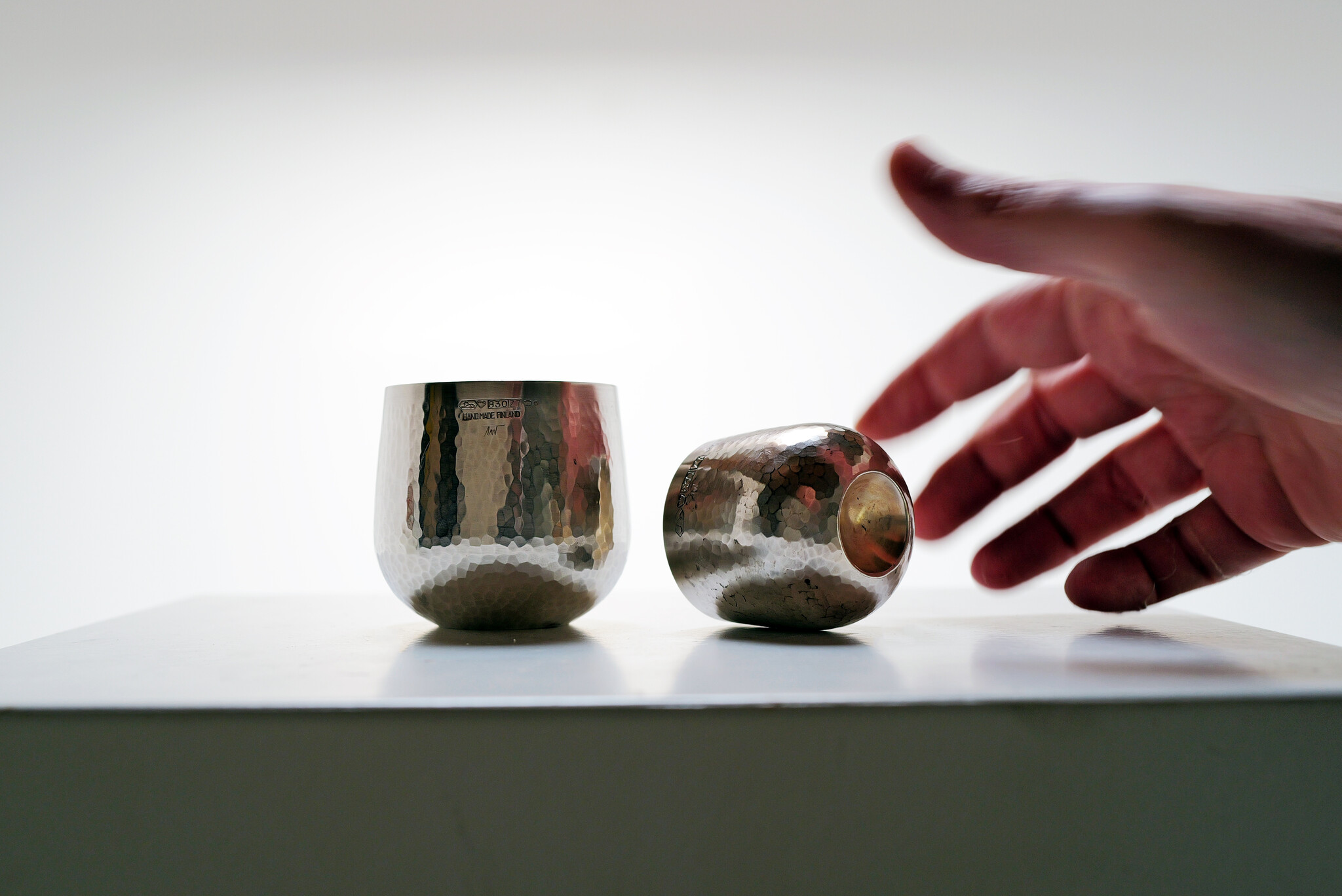 Zilveren bekers van Tapio Wirkkala voor Kultakeskus, ca. 1977