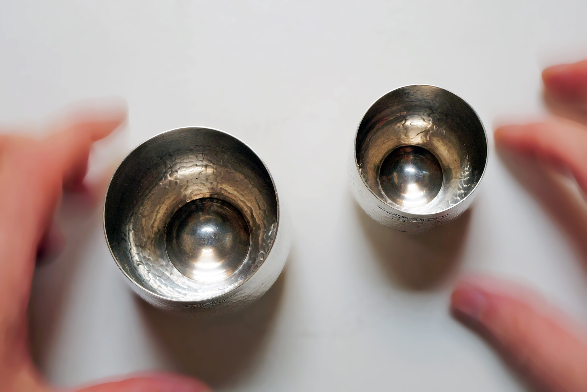 Zilveren bekers van Tapio Wirkkala voor Kultakeskus, ca. 1977