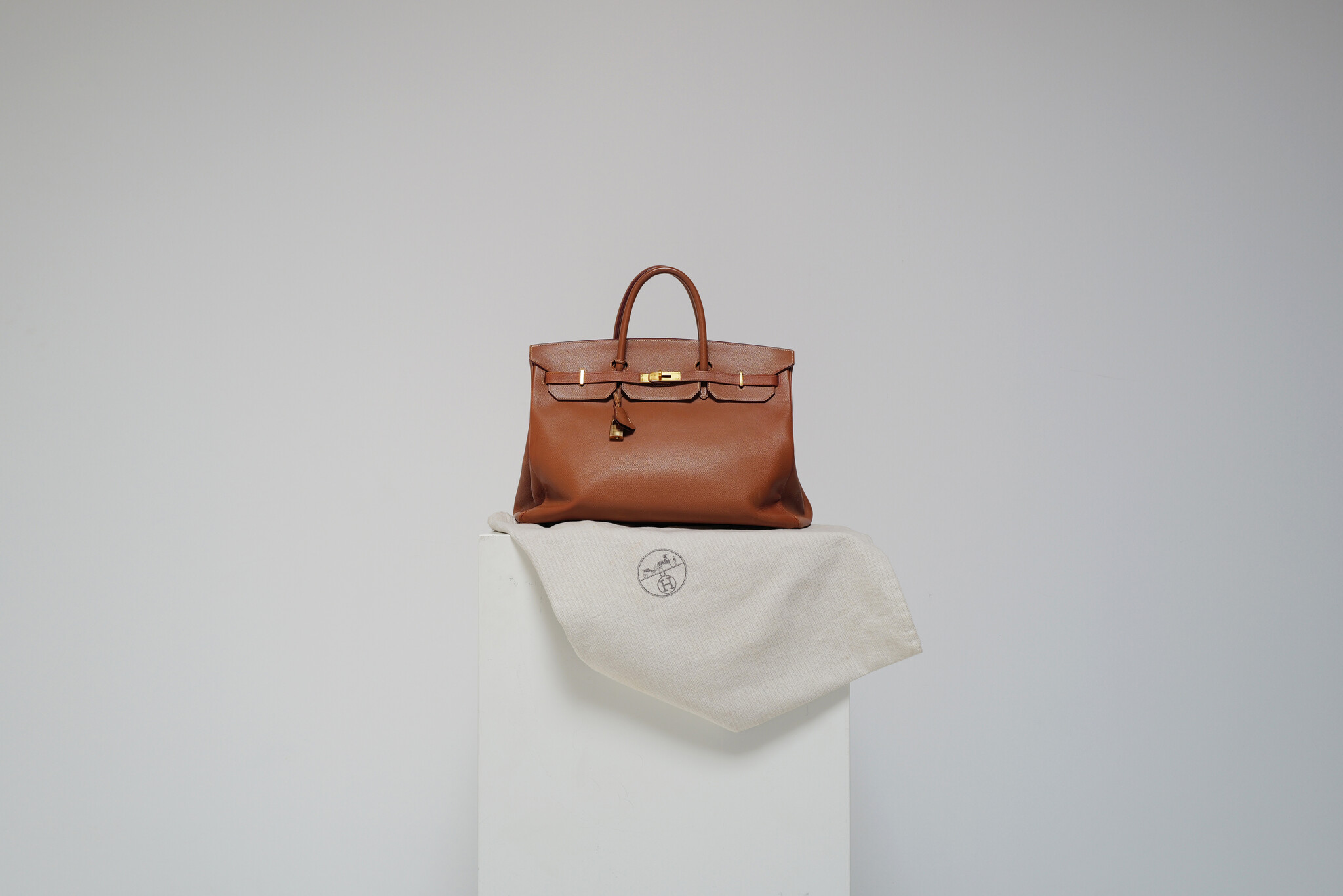 Hermès Birkin 40 in cognac leder met gouden hardware, 2003