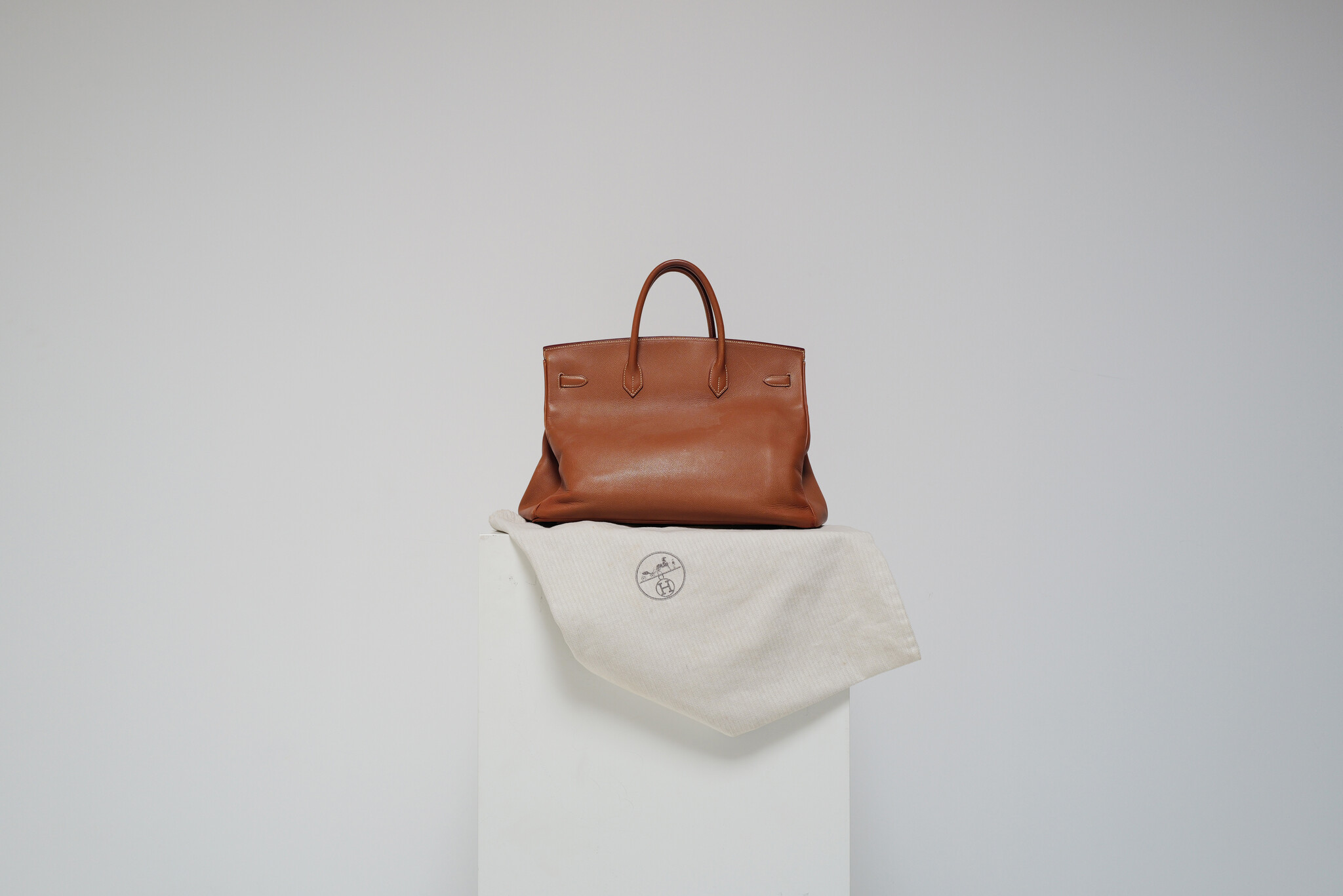 Hermès Birkin 40 in cognac leder met gouden hardware, 2003