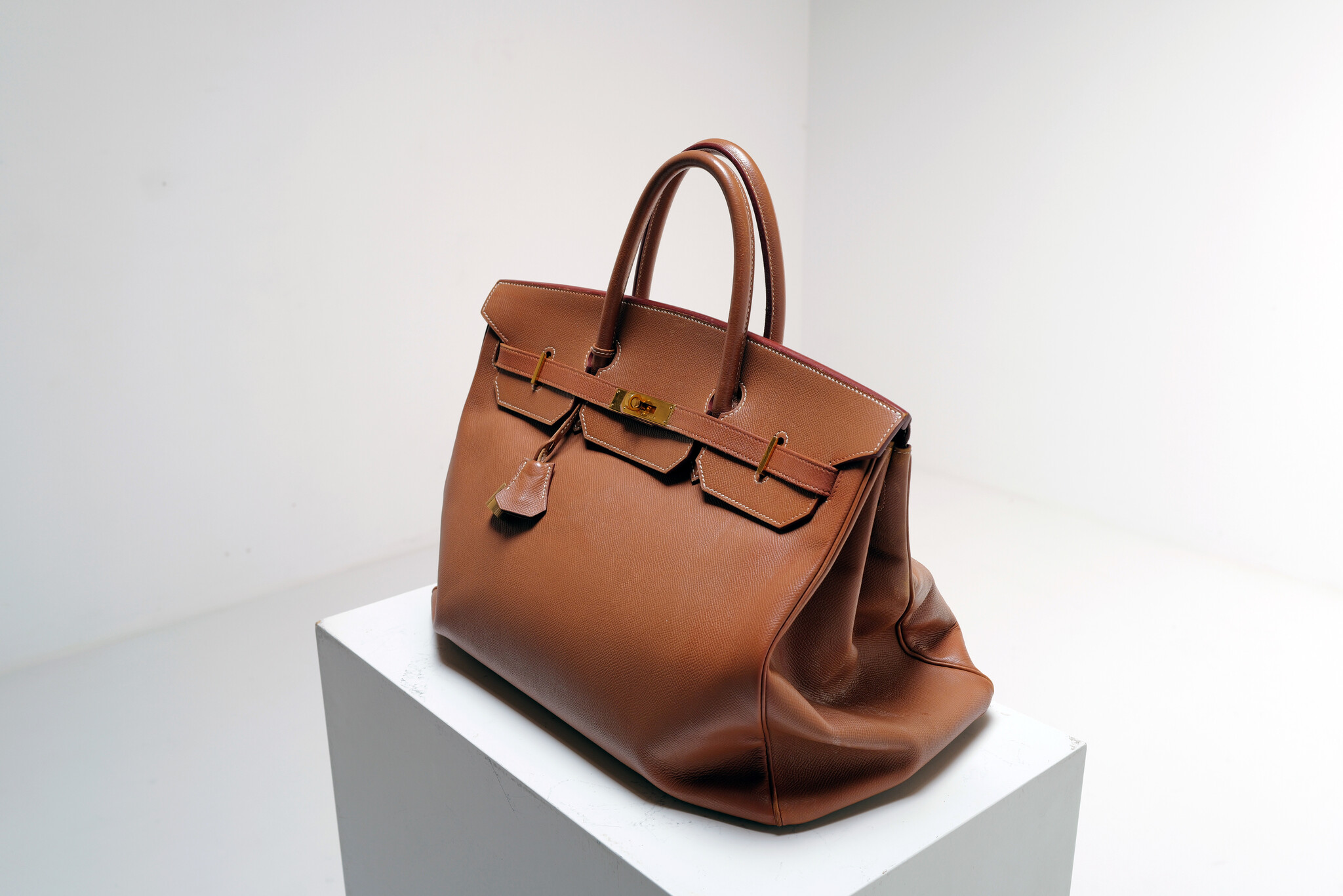 Hermès Birkin 40 in cognac leder met gouden hardware, 2003