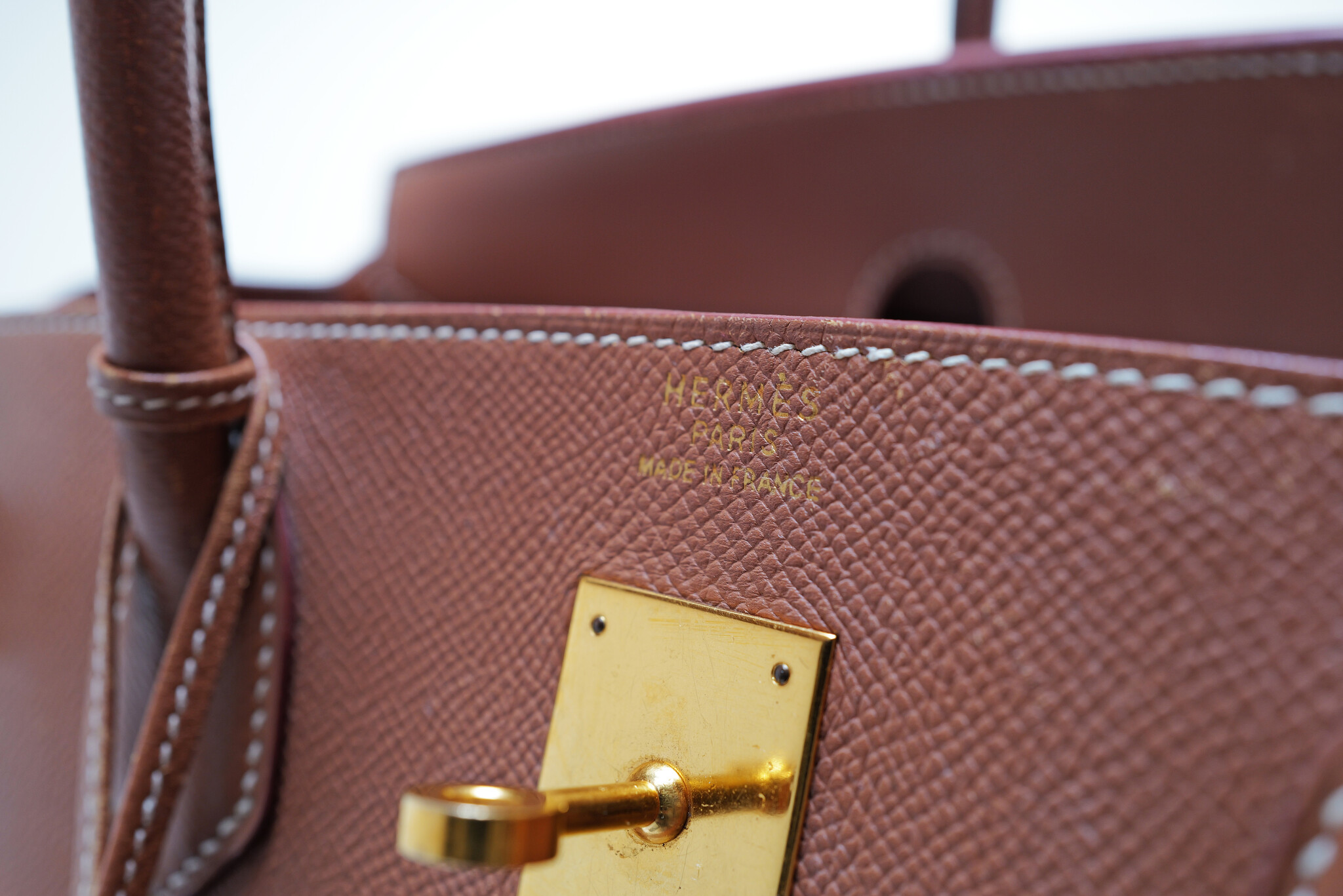 Hermès Birkin 40 in cognac leder met gouden hardware, 2003