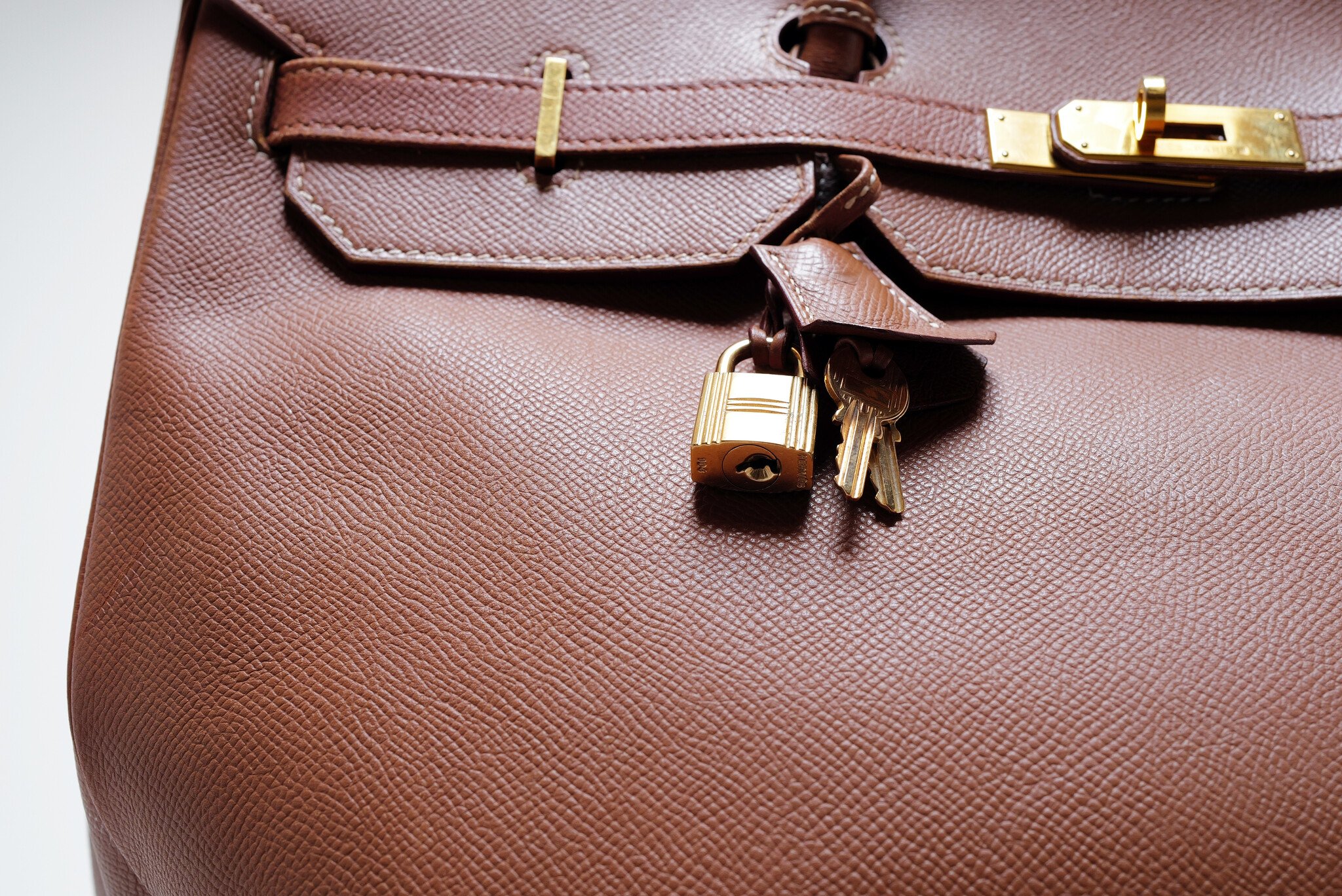 Hermès Birkin 40 in cognac leder met gouden hardware, 2003