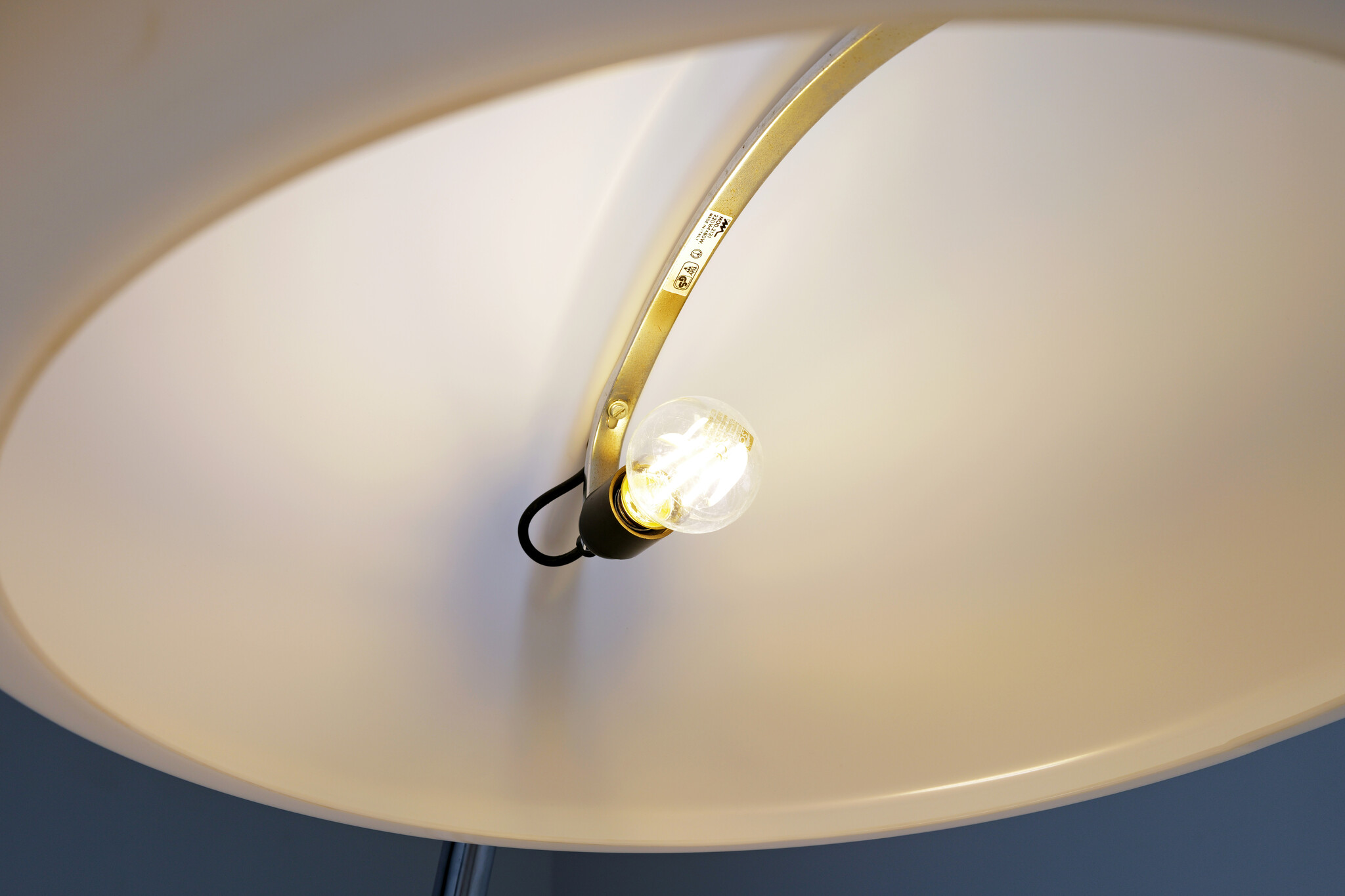 Italiaanse Serpente vloerlamp van Elio Martinelli, 1965