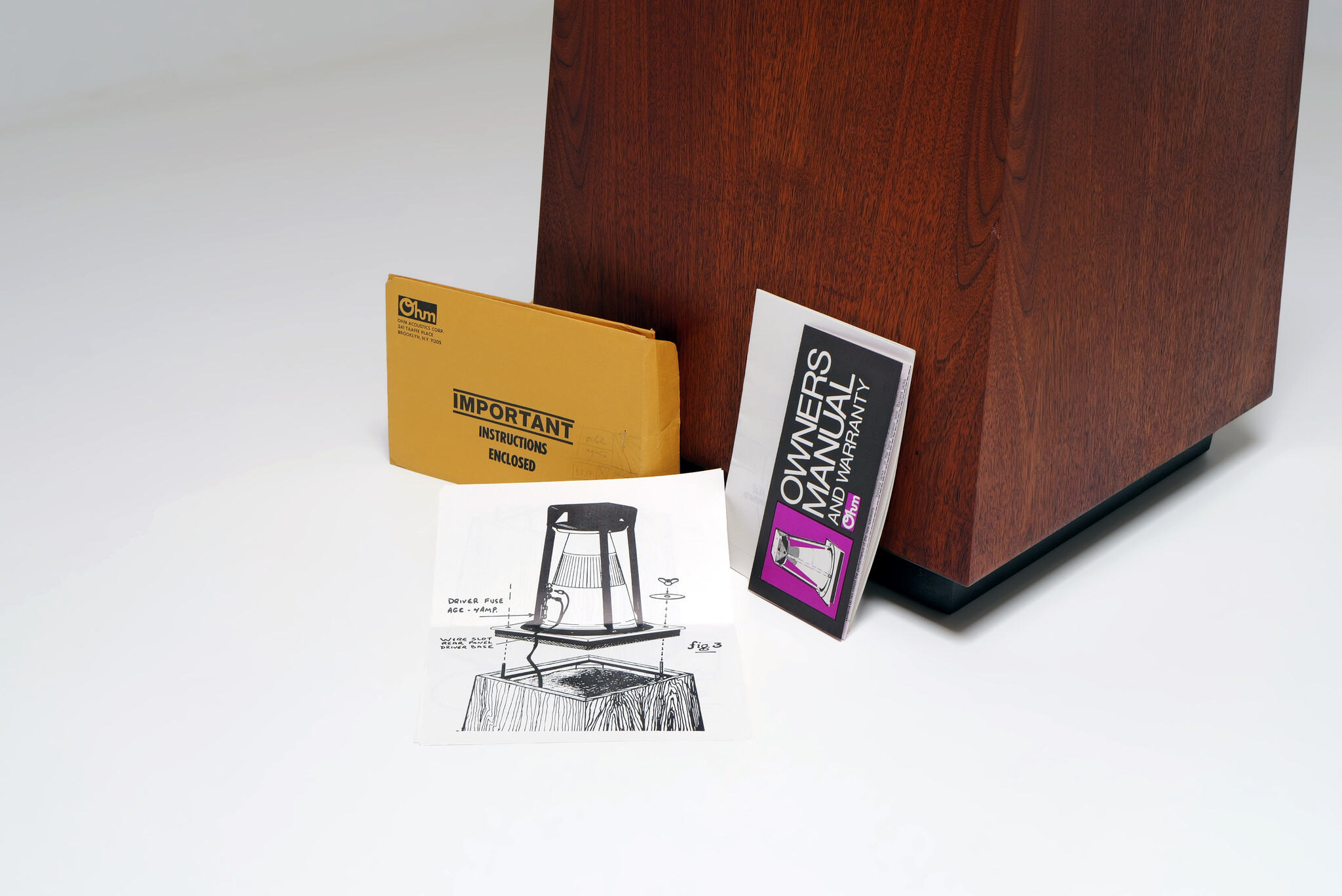 Ohm Acoustics F loudspeaker, 1973