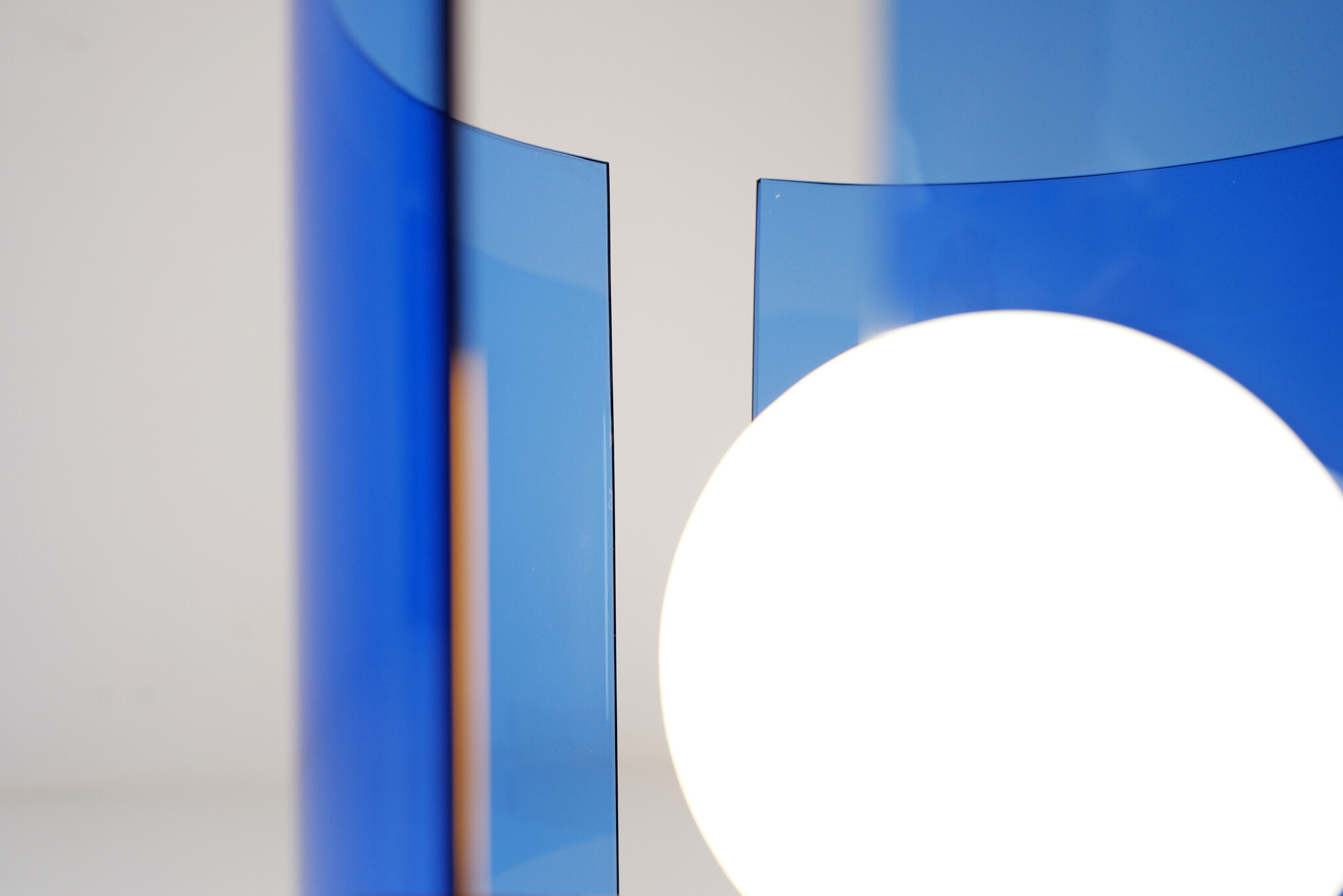 Color glass tafellamp door VECA, Italië, 1970s