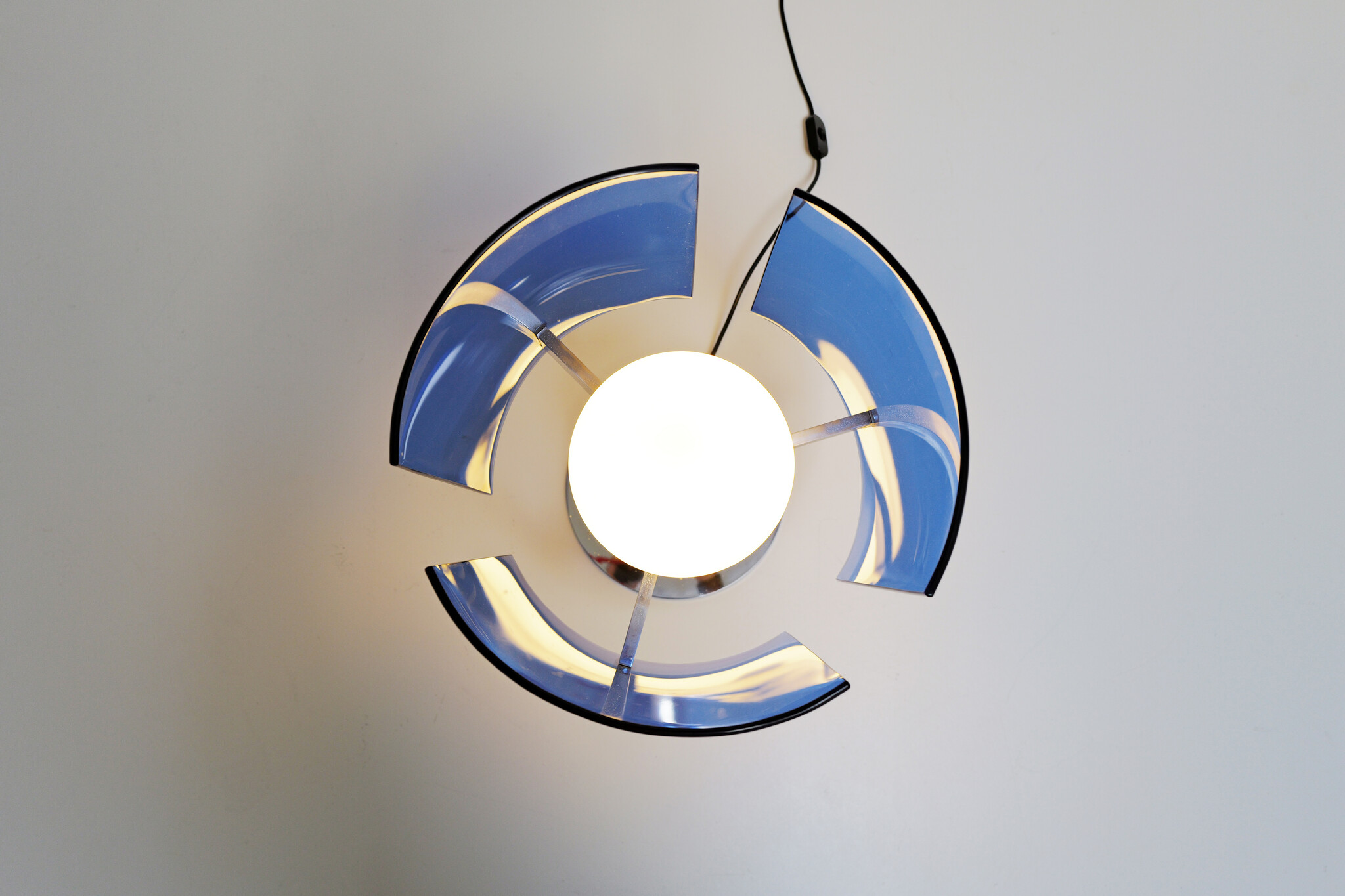 Color glass tafellamp door VECA, Italië, 1970s