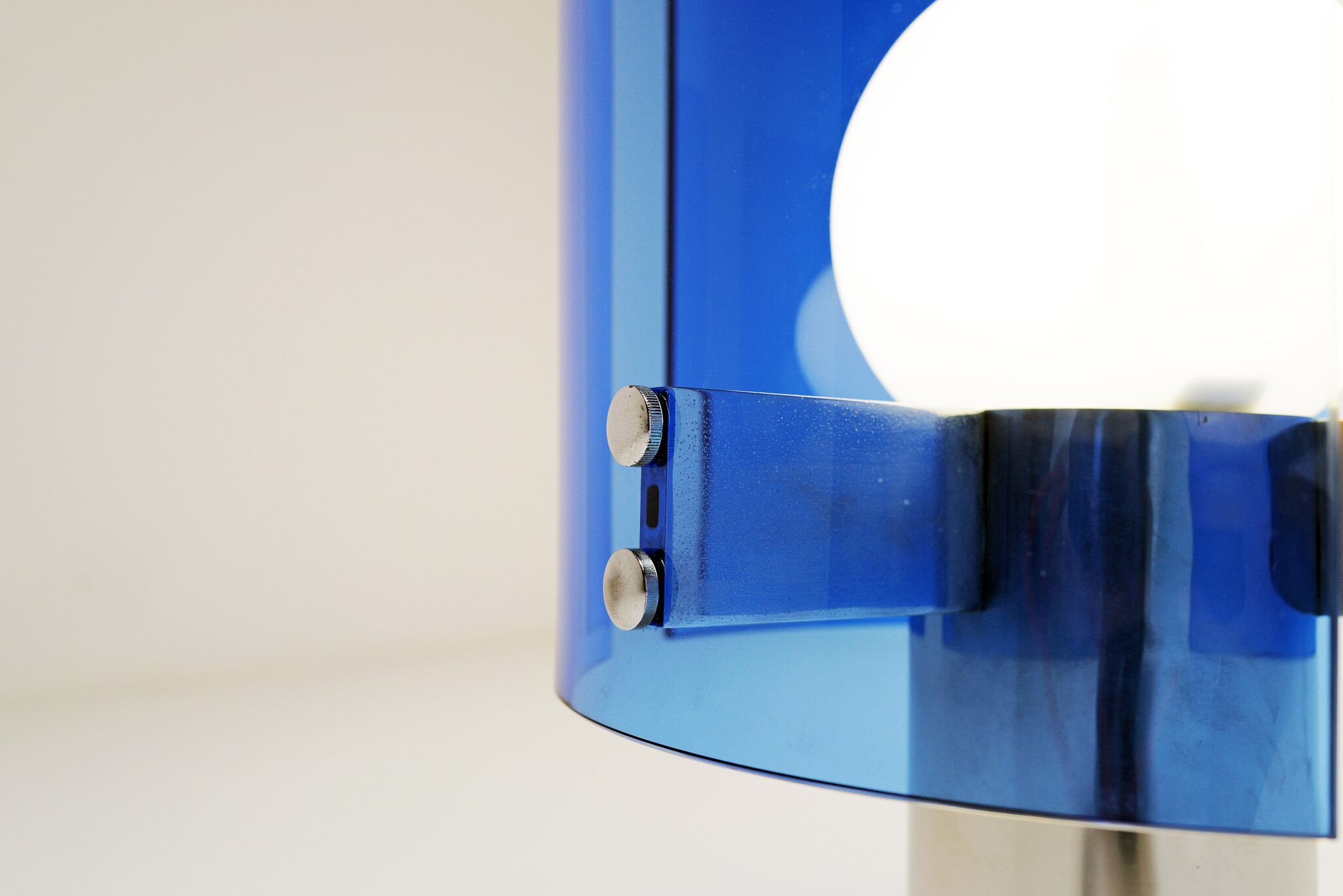 Color glass tafellamp door VECA, Italië, 1970s