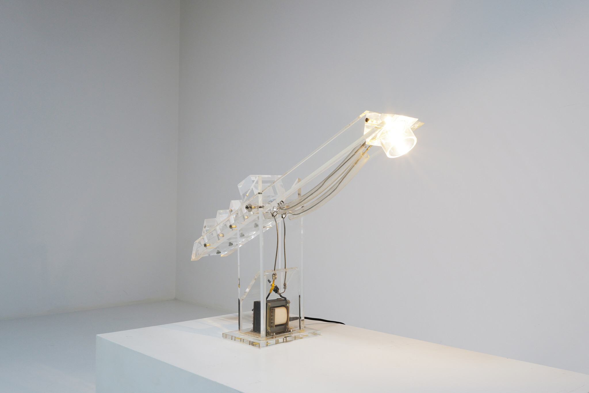 Prototype plexi tafellamp, 1990’s