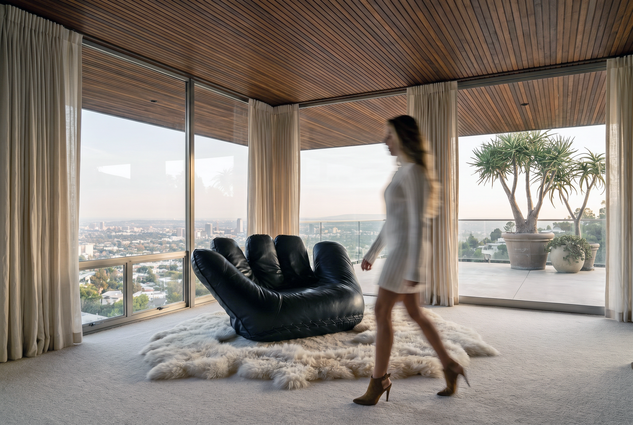 Vintage ‘Joe’ Chair van De Pas, D’Urbino en Lomazzi voor Poltronova, 1970