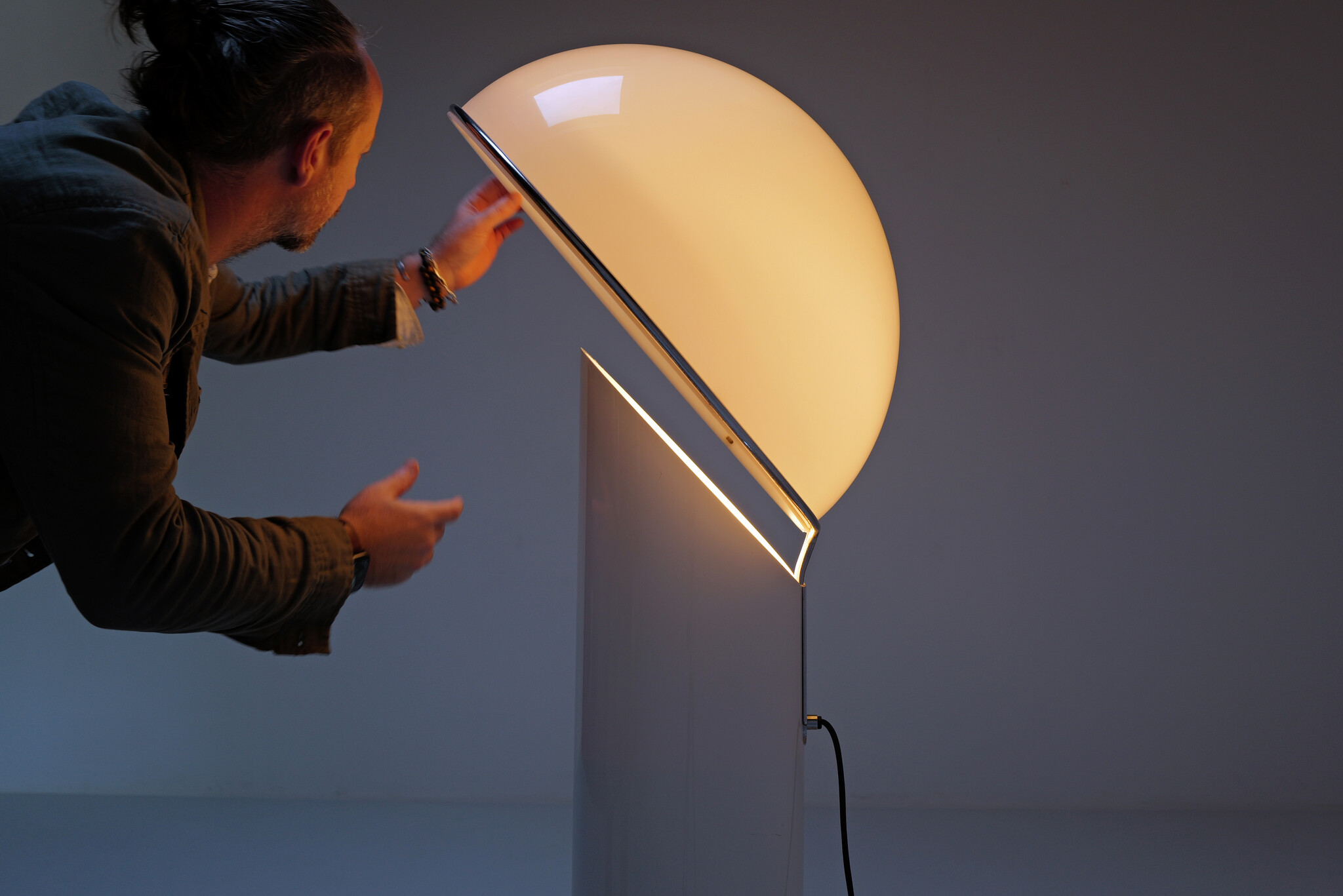 Ciot vloerlamp van Ennio Chiggio voor Lumenform, 1970s