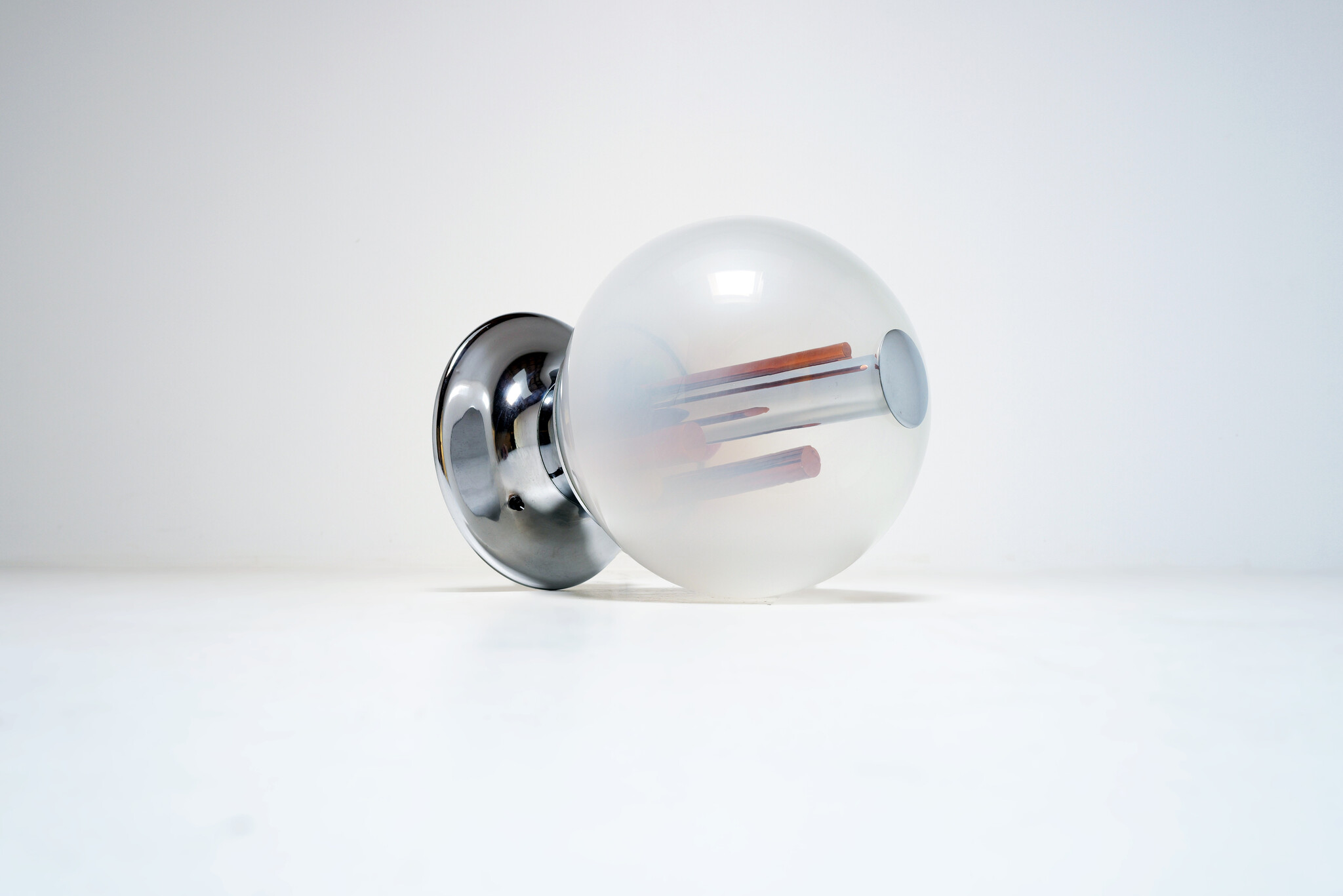 Sphere table Lamp by Selenova in Chrome, 1970’s