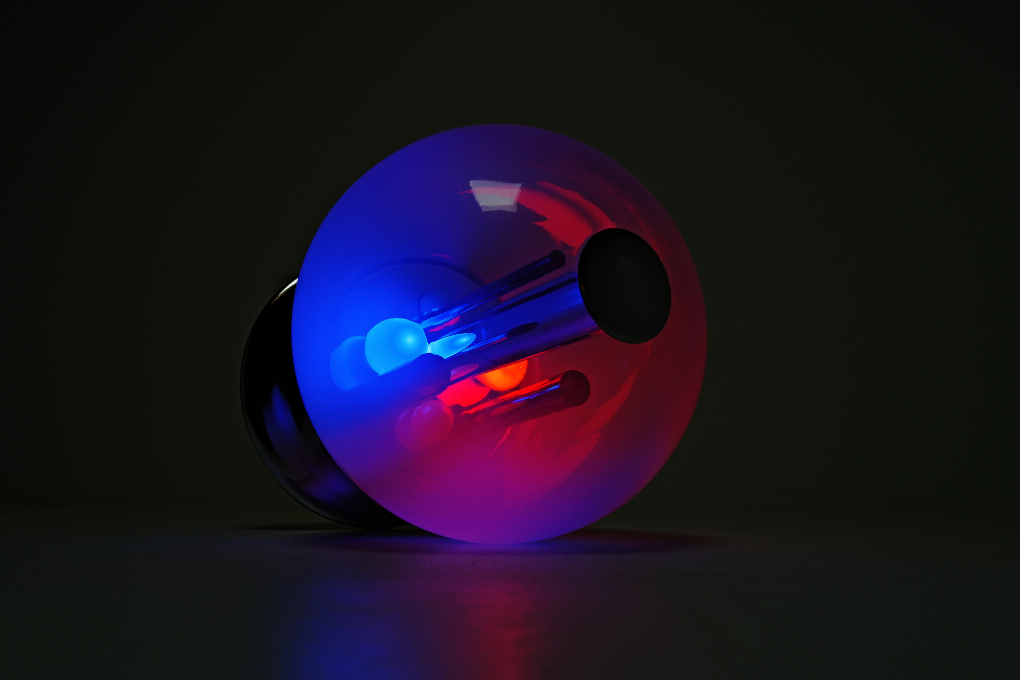 Sphere table Lamp by Selenova in Chrome, 1970’s