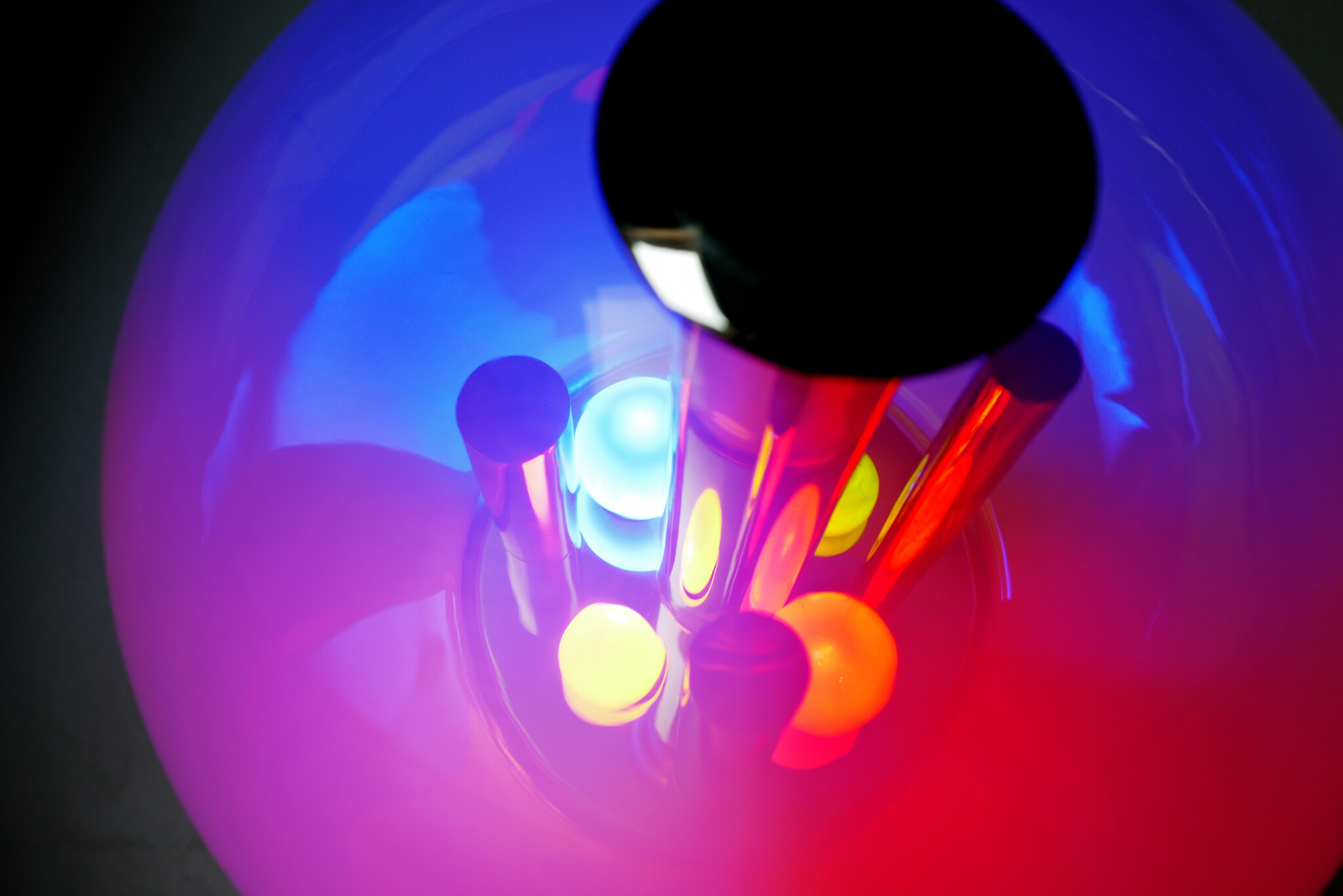 Sphere table Lamp by Selenova in Chrome, 1970’s