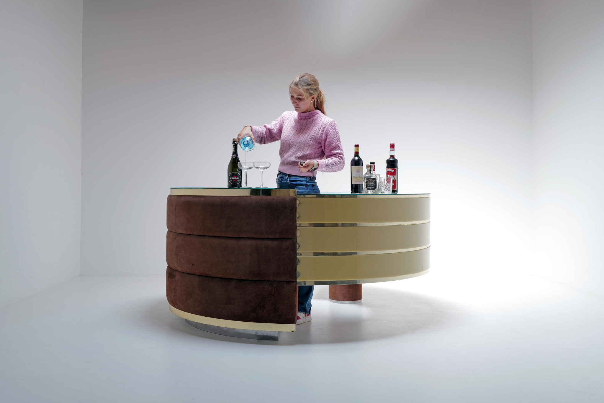 Complete walk-in cocktail bar, Italy, 1970s