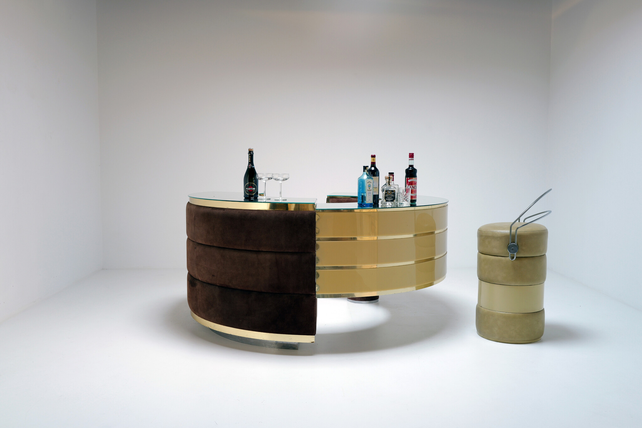 Complete walk-in cocktail bar, Italy, 1970s