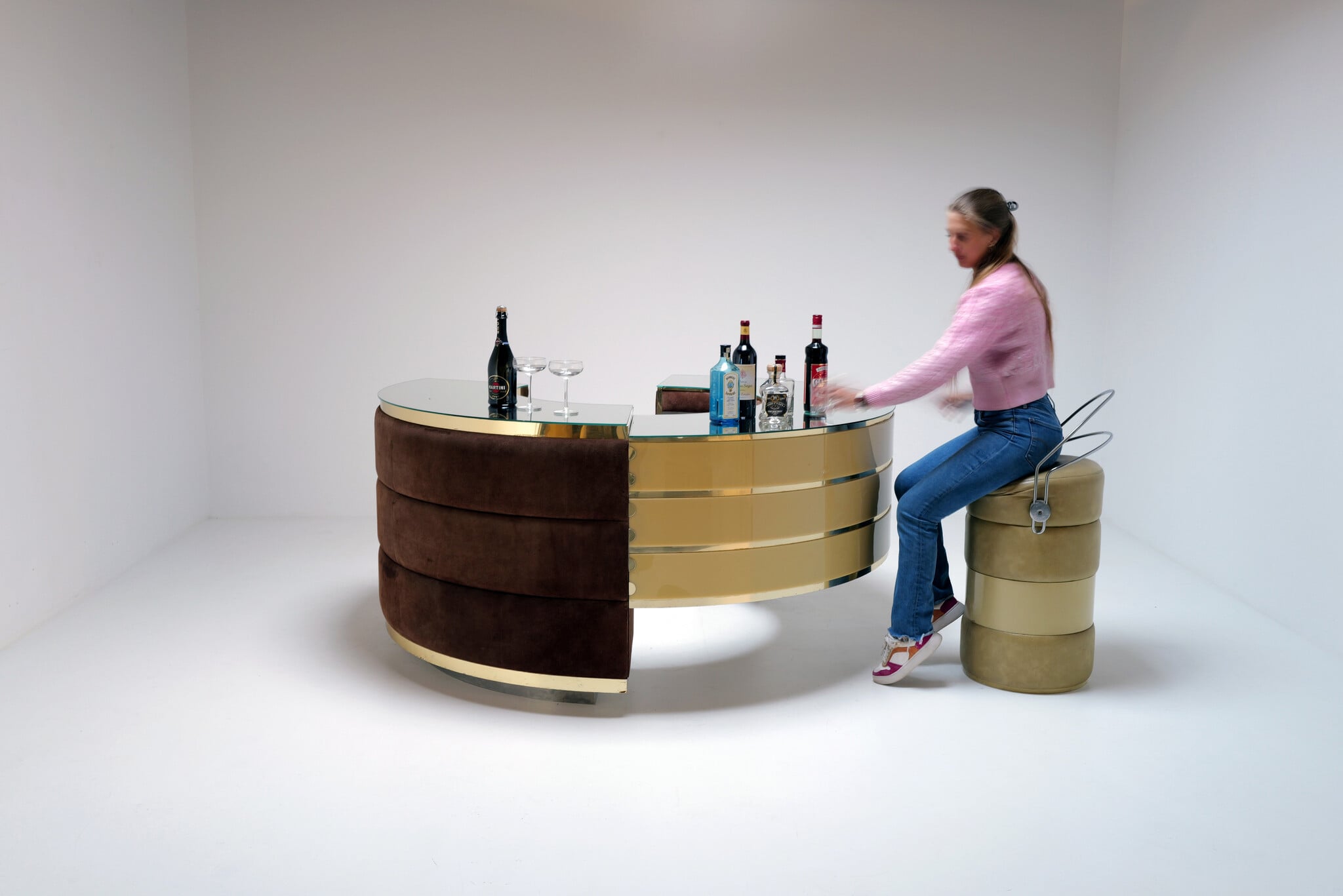 Complete walk-in cocktail bar, Italy, 1970s