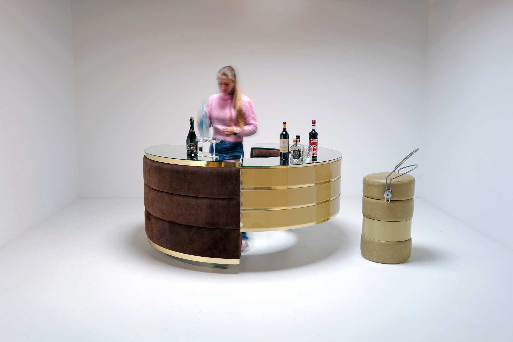 Complete walk-in cocktail bar, Italy, 1970s