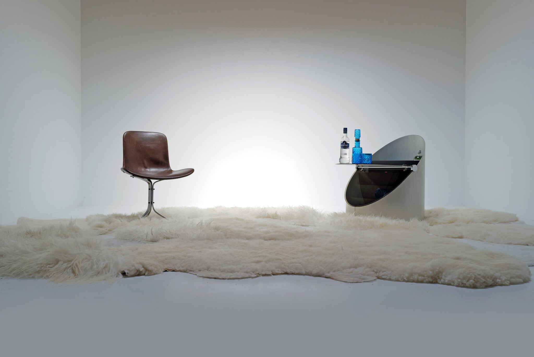Mobile Bar van Claudio Salocchi voor Luigi Sormani, Italië, 1970s