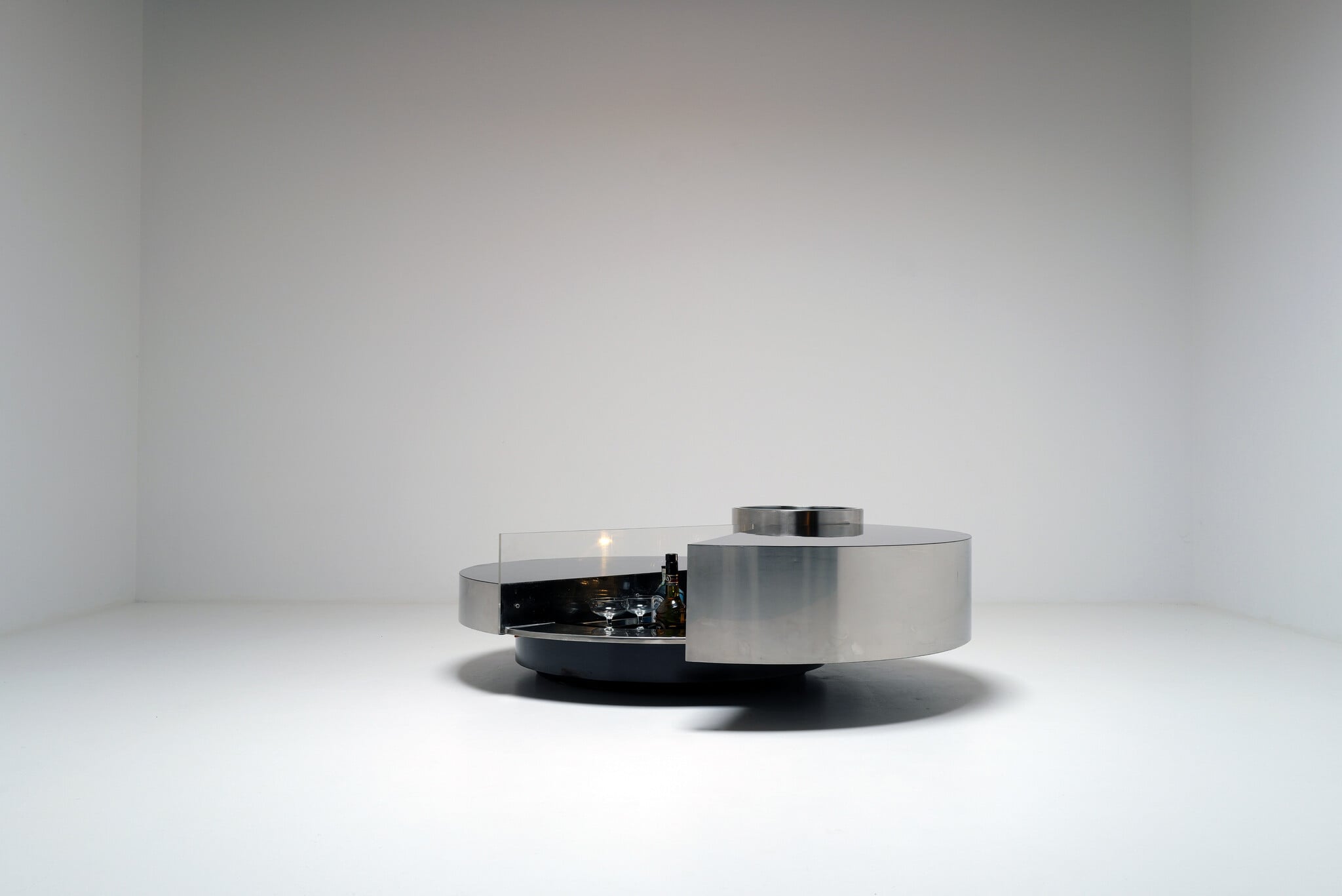 Massimo Papiri coffee table bar voor Mario Sabot, 1970s