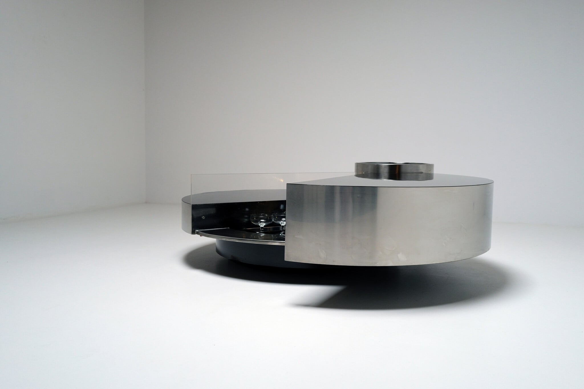 Massimo Papiri coffee table bar voor Mario Sabot, 1970s
