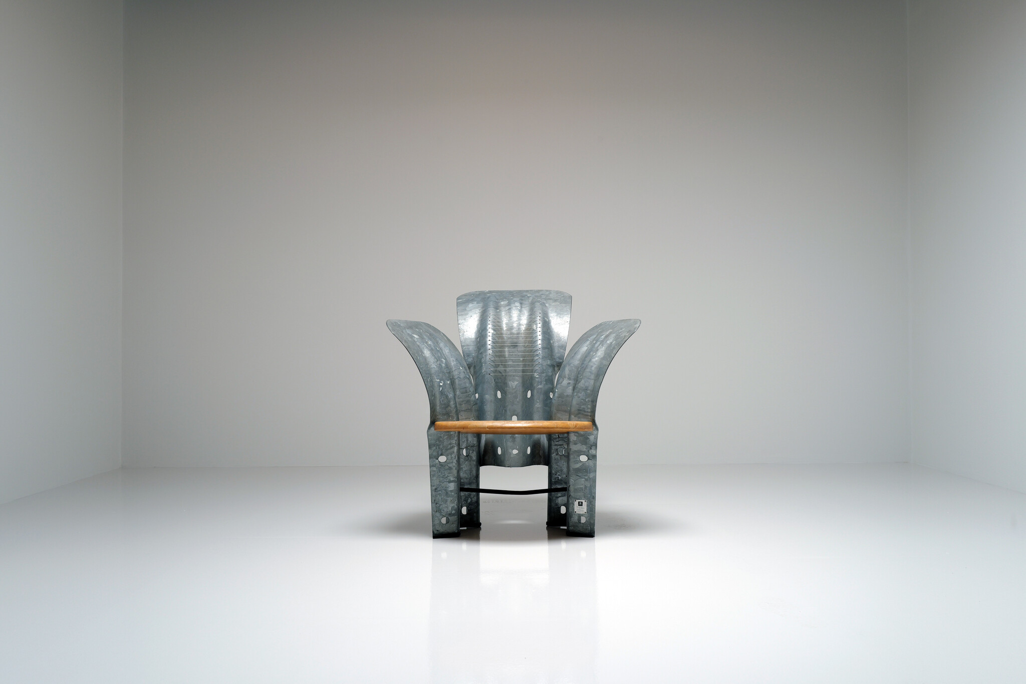 A1 Armchair van Masa Magnoni voor Inox Design Milano, 1990’s