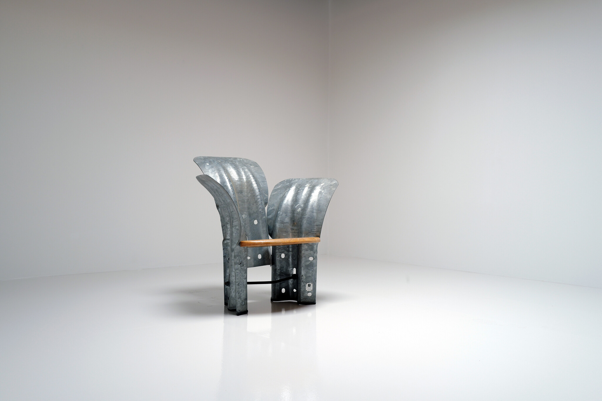A1 Armchair van Masa Magnoni voor Inox Design Milano, 1990’s
