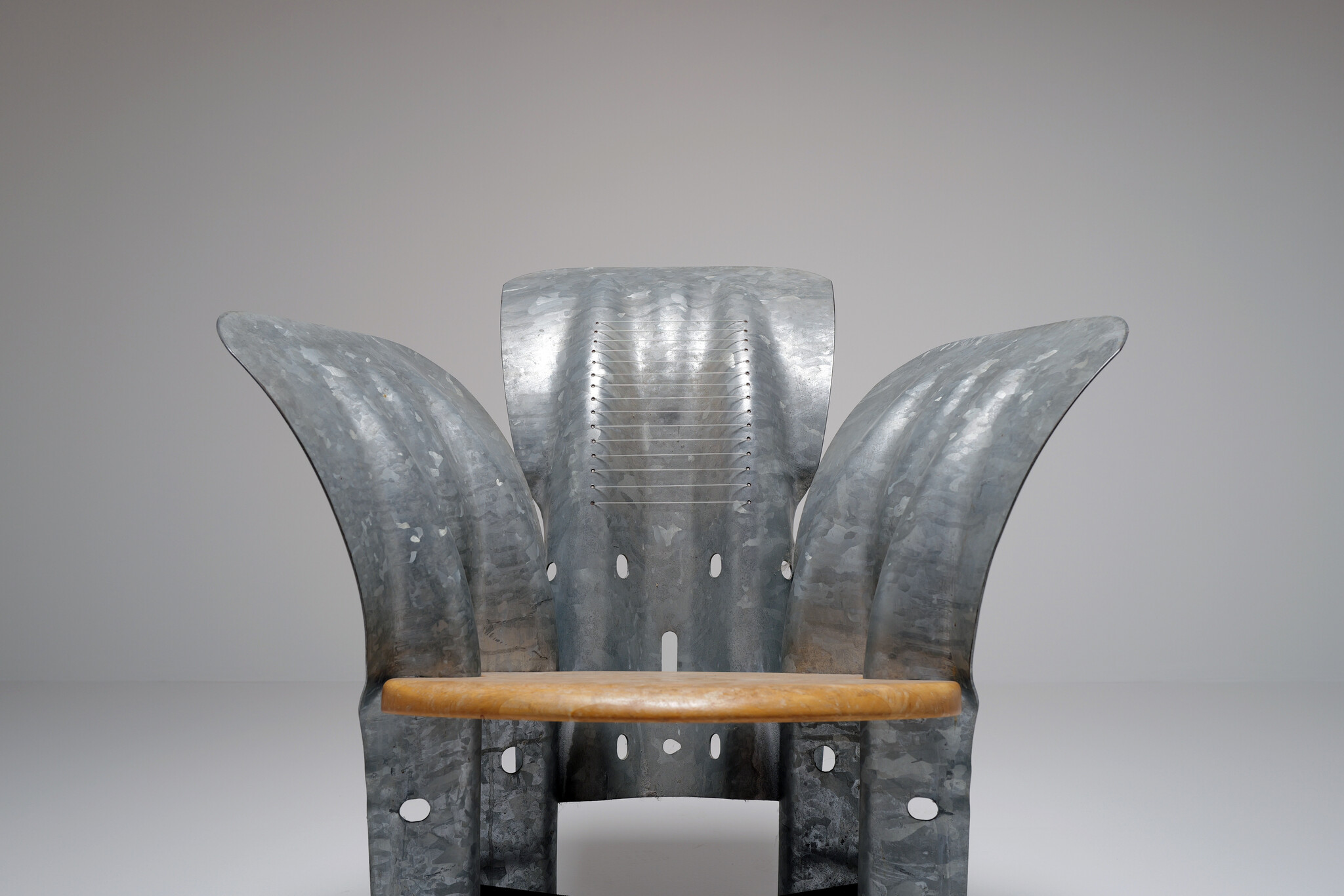 A1 Armchair van Masa Magnoni voor Inox Design Milano, 1990’s