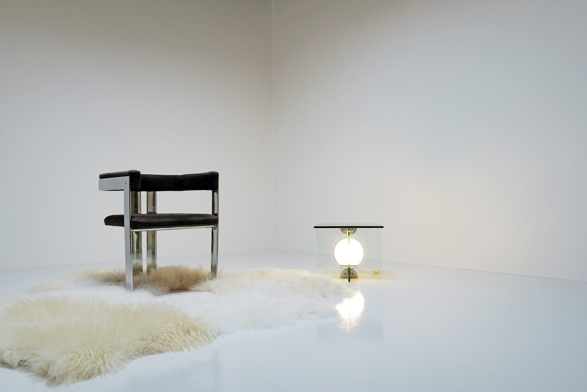 Architecturale Belgium armchair, 1970’s