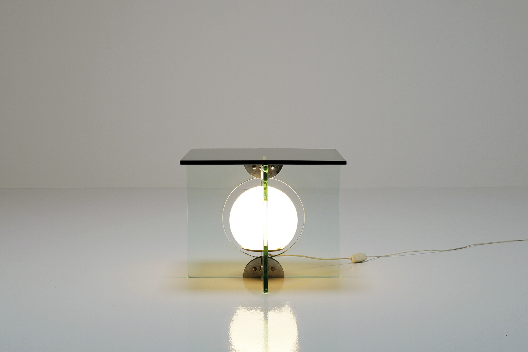 Glass side Table by Giorgio Reggiori for Gallotti & Radice, 1970's