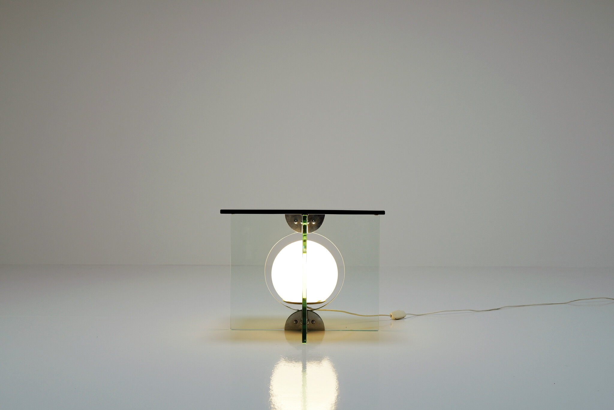 Glass side Table by Giorgio Reggiori for Gallotti & Radice, 1970's