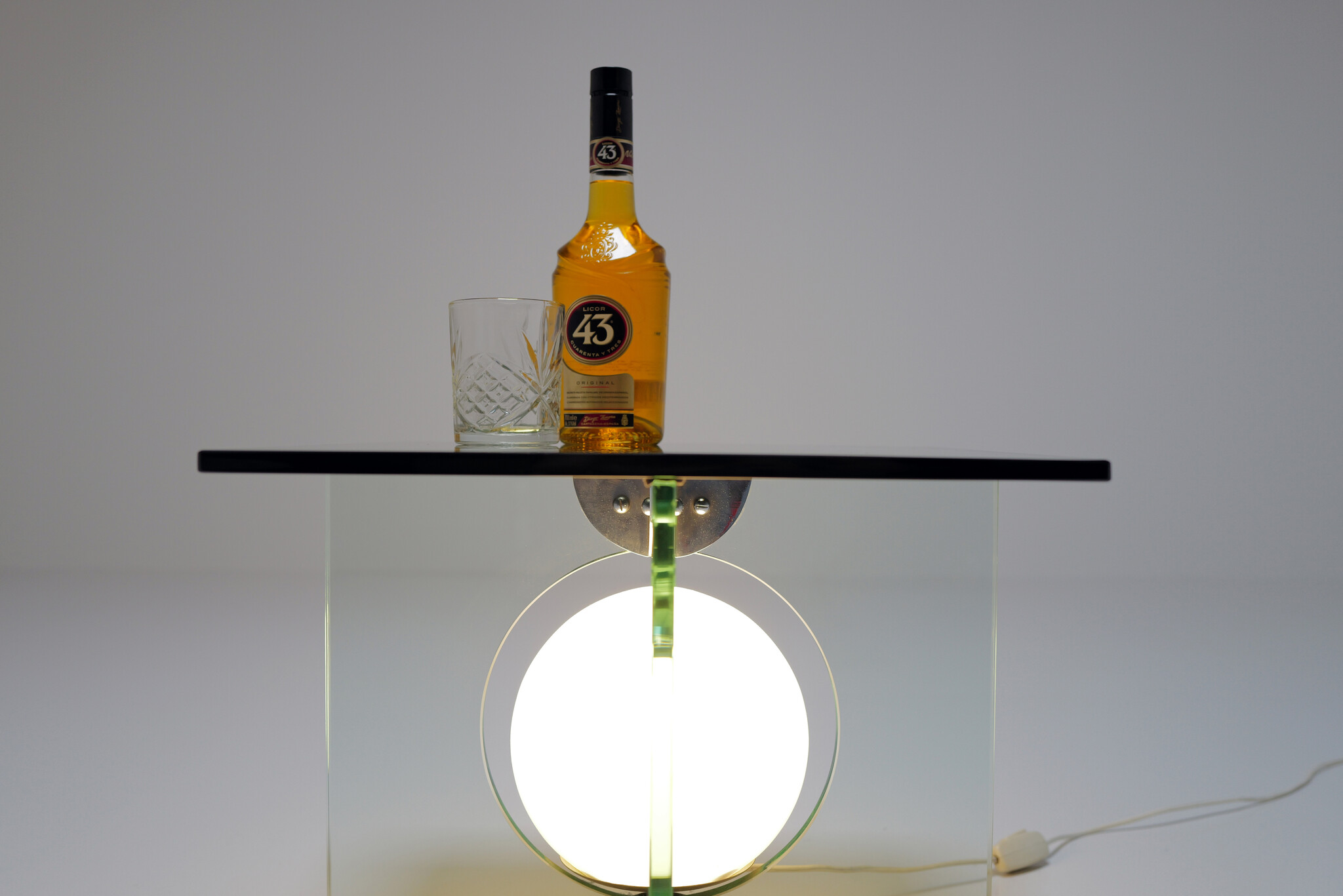 Glass side Table by Giorgio Reggiori for Gallotti & Radice, 1970's