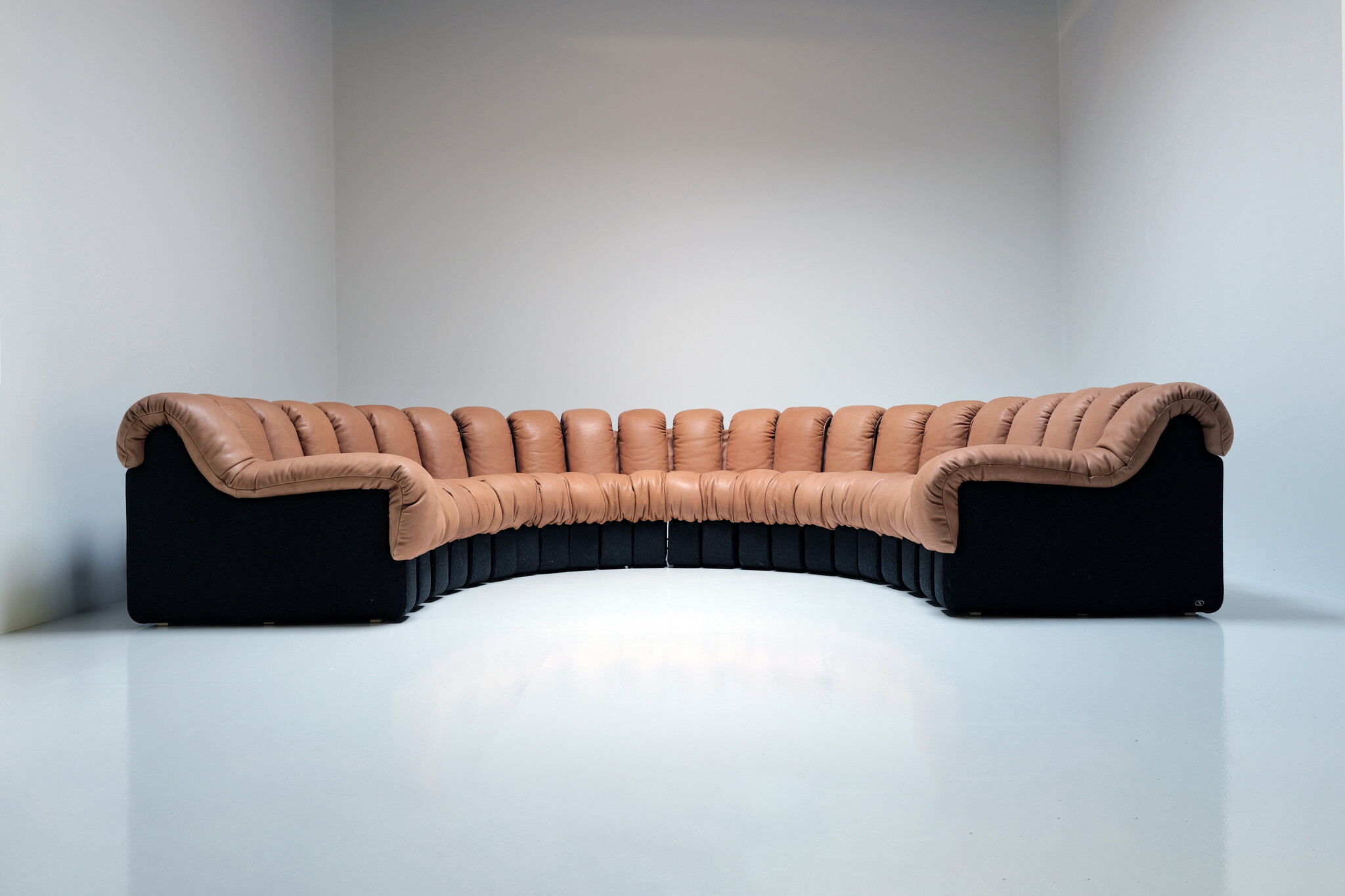 De iconische "Snake sofa" De Sede DS600