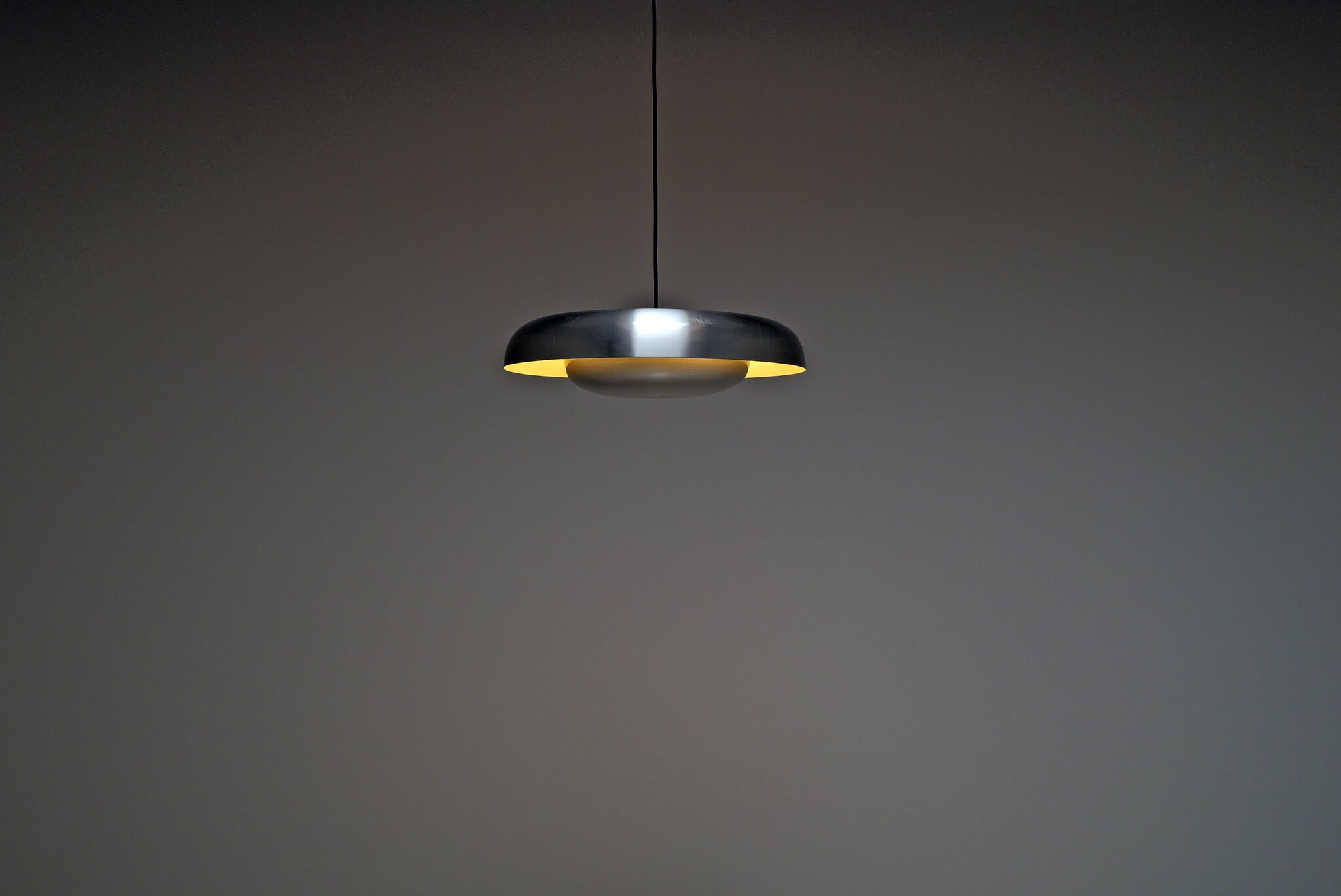 Aluminium Ceiling Lamp by Pirro Cuniberti for Sirrah, 1970's