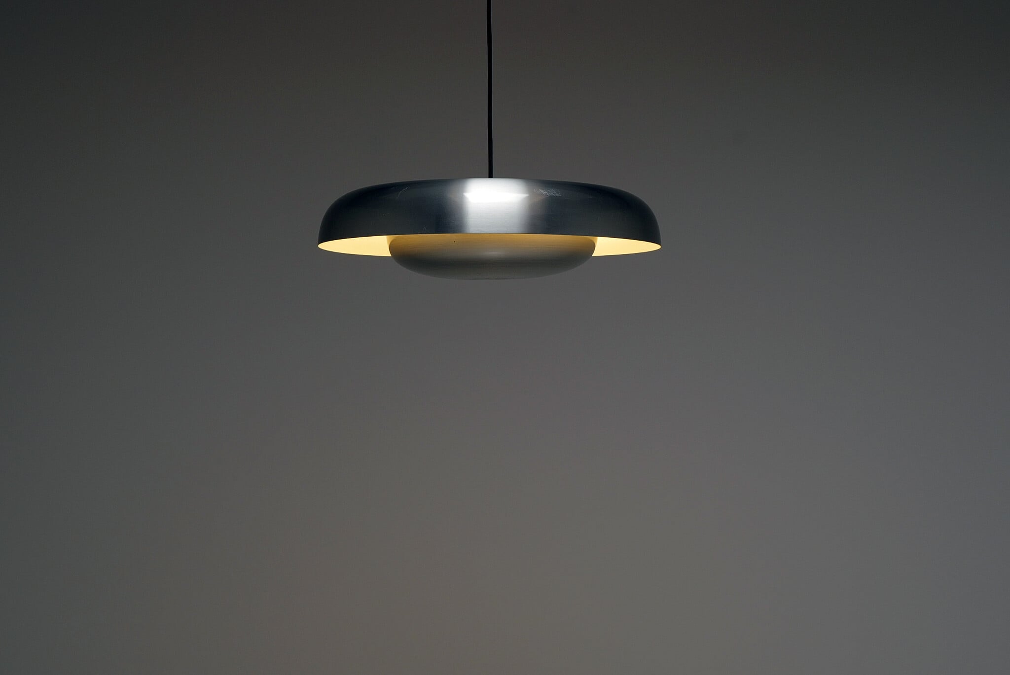 Aluminium Ceiling Lamp by Pirro Cuniberti for Sirrah, 1970's