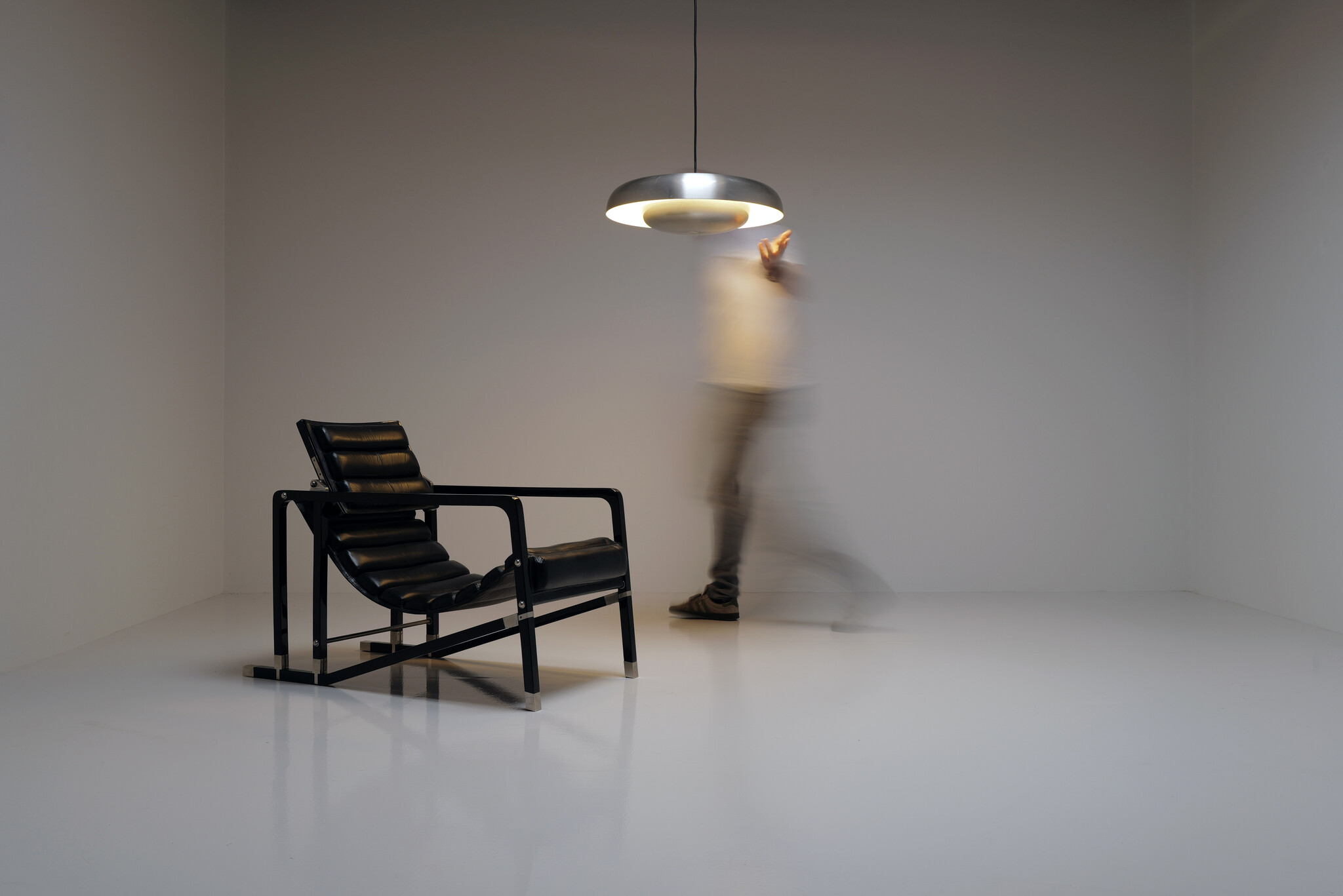 Aluminium Ceiling Lamp by Pirro Cuniberti for Sirrah, 1970's