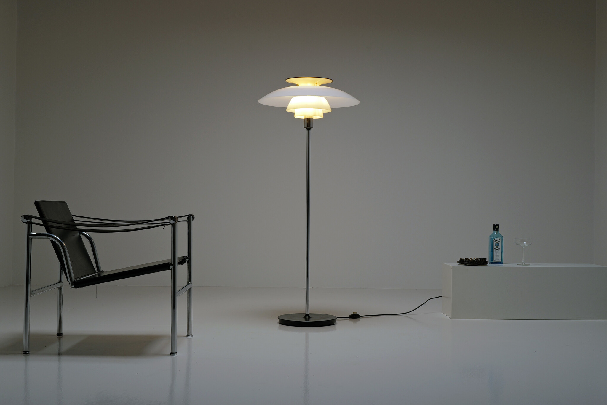PH80 vloerlamp van Poul Henningsen voor Louis Poulsen, 1970s