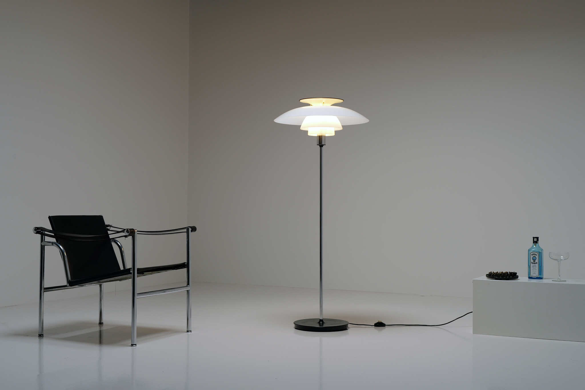 PH80 vloerlamp van Poul Henningsen voor Louis Poulsen, 1970s