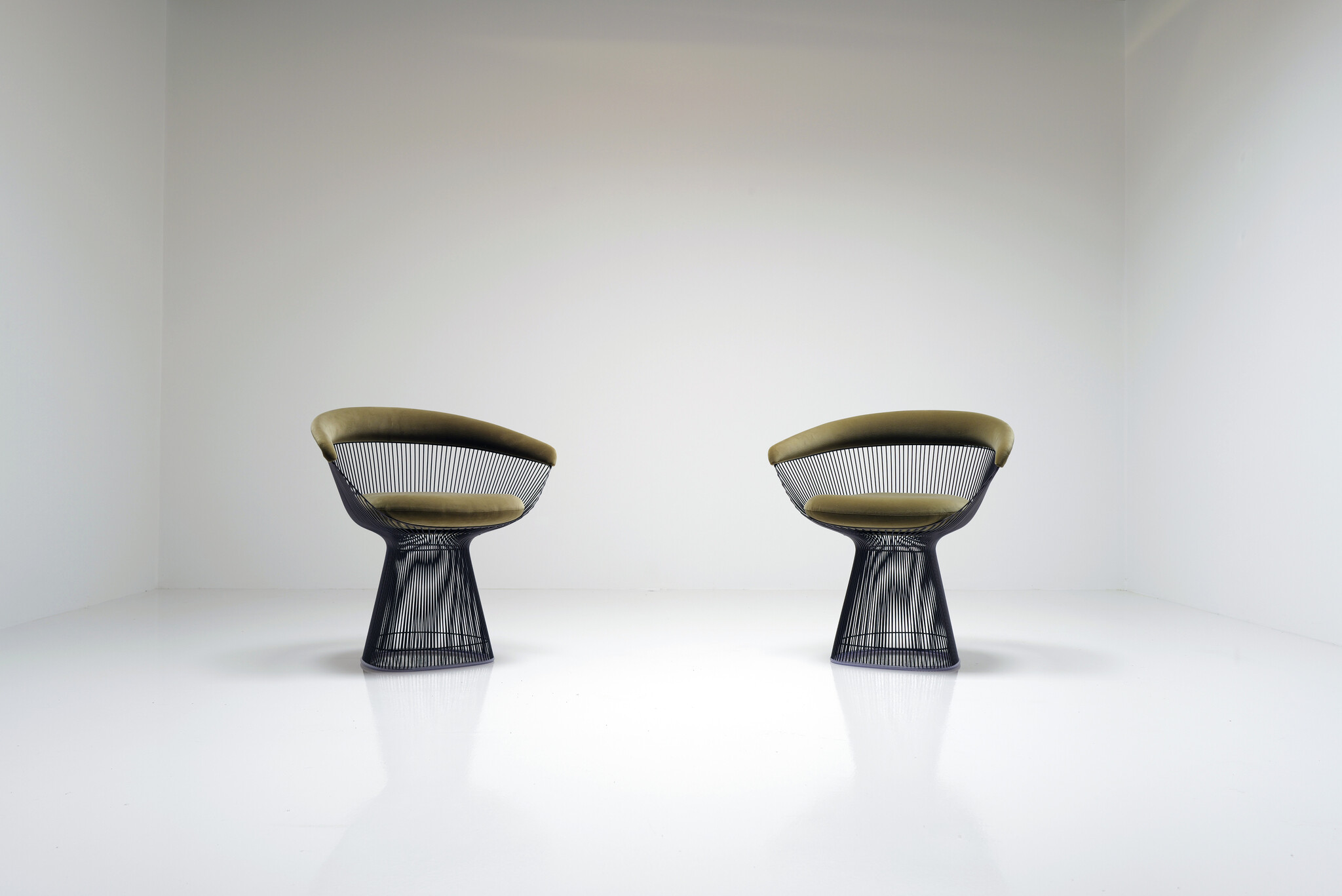 Set van 2 Warren Platner armstoelen voor Knoll, 1960s