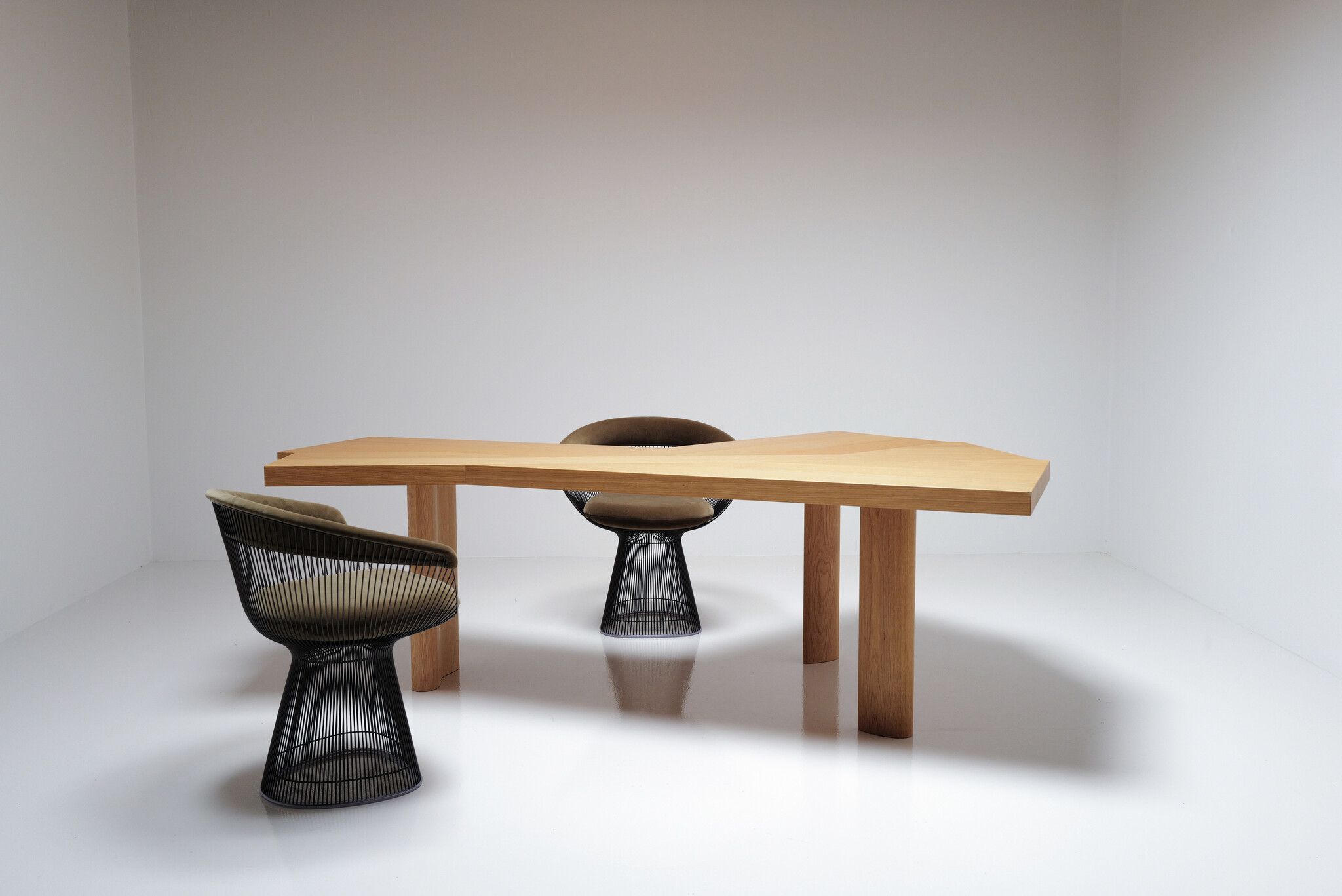 Natural Oak Ventaglio bureau van Charlotte Perriand voor Cassina